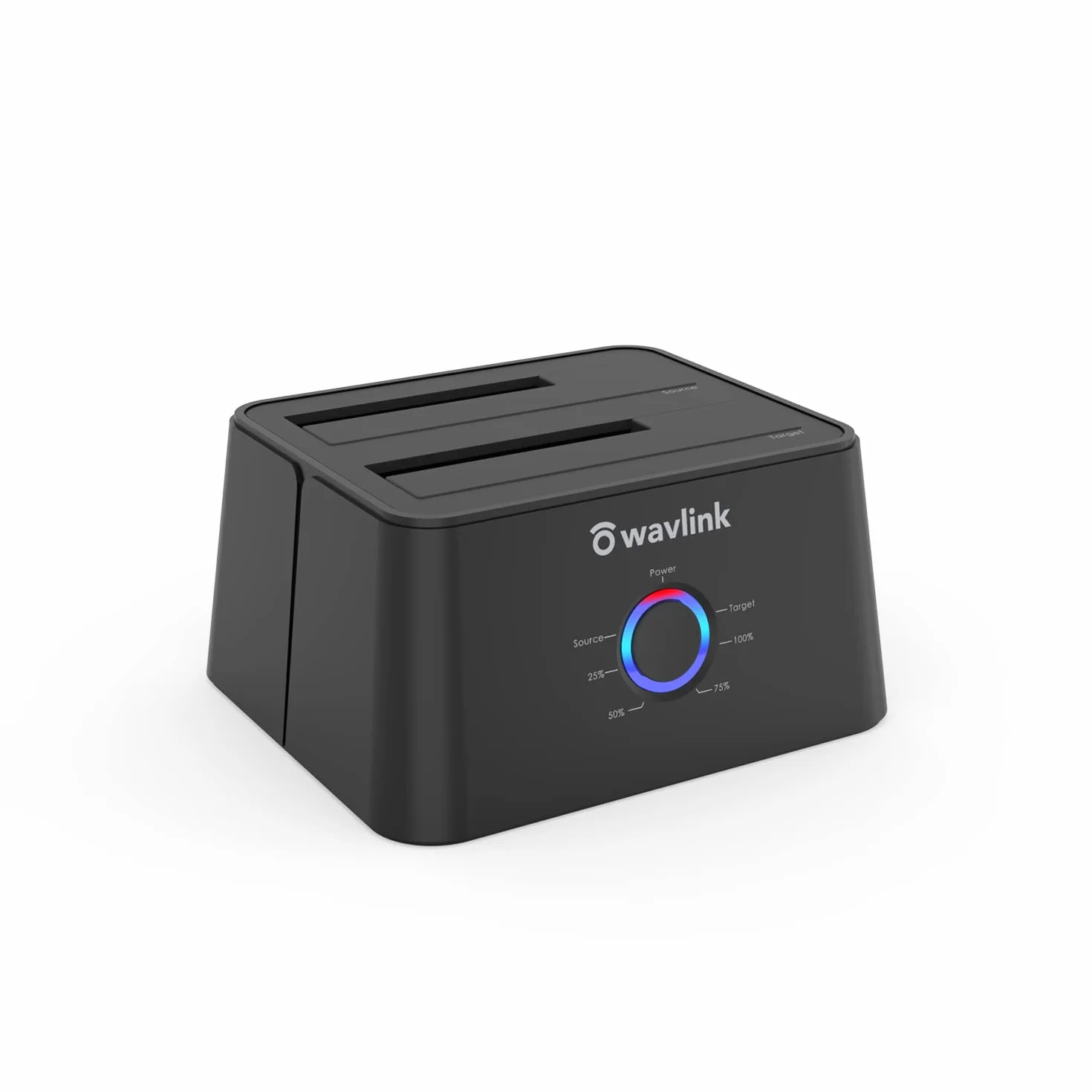WAVLINK Dual Bay SATA a USB3.0 disco rigido esterno HDD Docking Station per 2,5 o 3,5 pollici hdd, SSD con dischi rigidi fotocopiatrice/cloni della funzione di nero