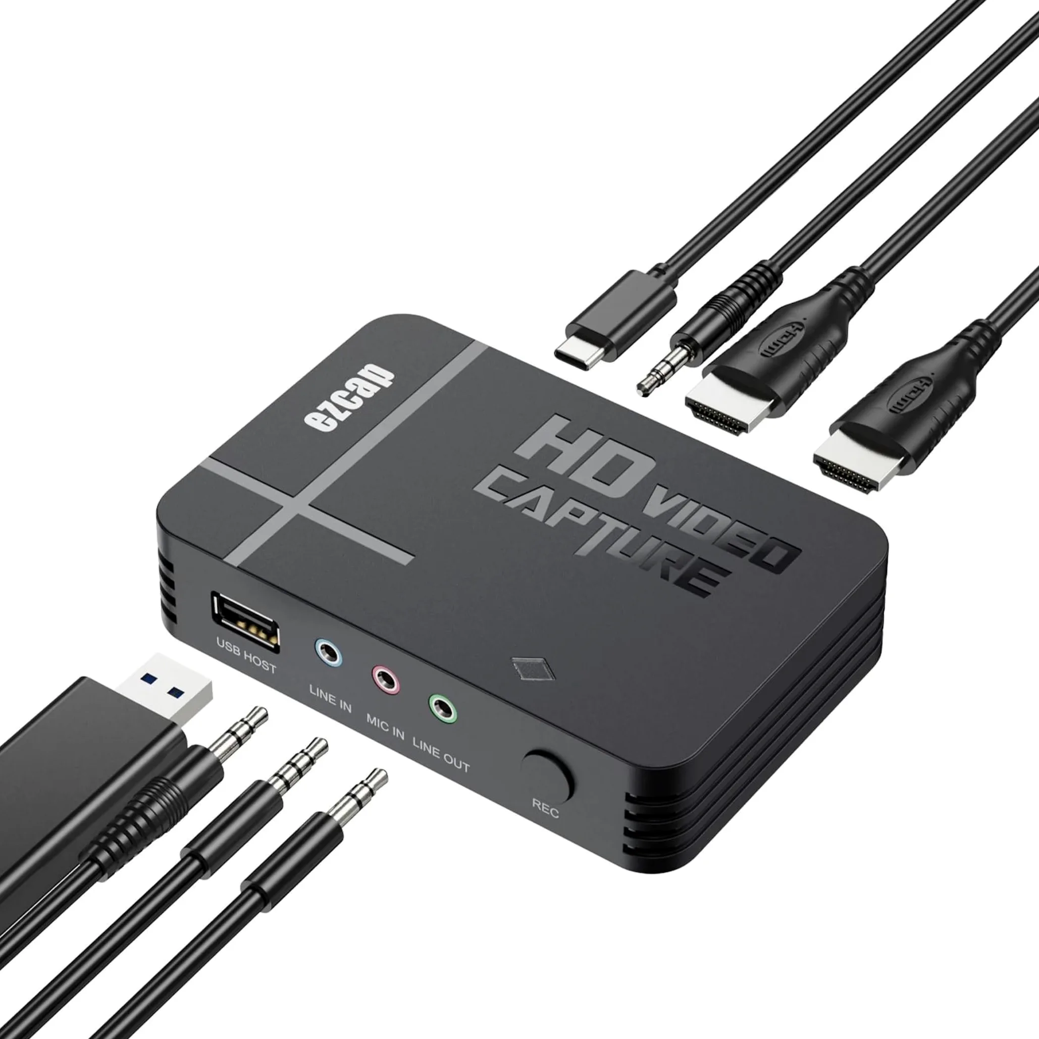 A32DS Video Game Capture Recorder HD Registratore Video 1080P Professionale HDMI/AV Registratore TV, Capture Card Switch Video Grabber Streaming Accessori