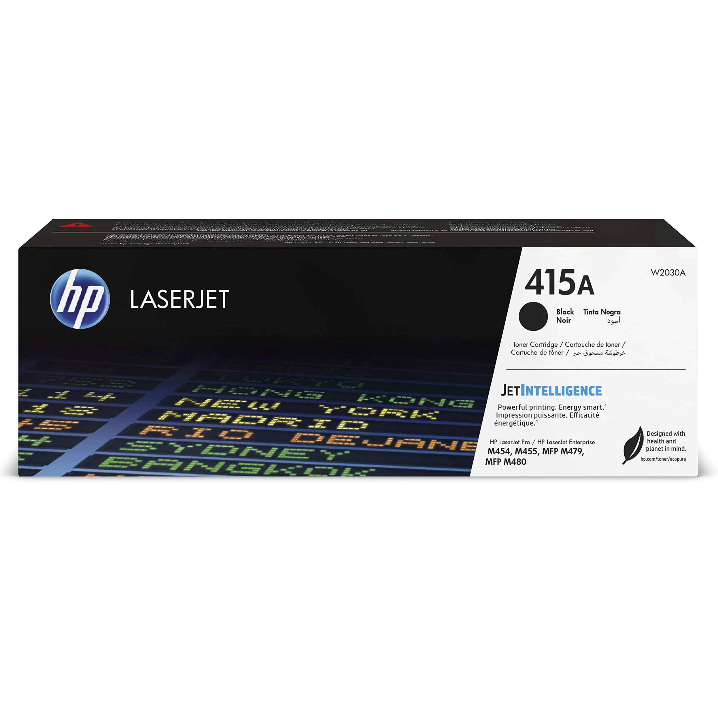 HP 415A W2030A, Cartuccia Toner Originale HP da 2400 Pagine, Compatibile con le Stampanti HP LaserJet M453, M455, MFP M479, MFP M480, Nero