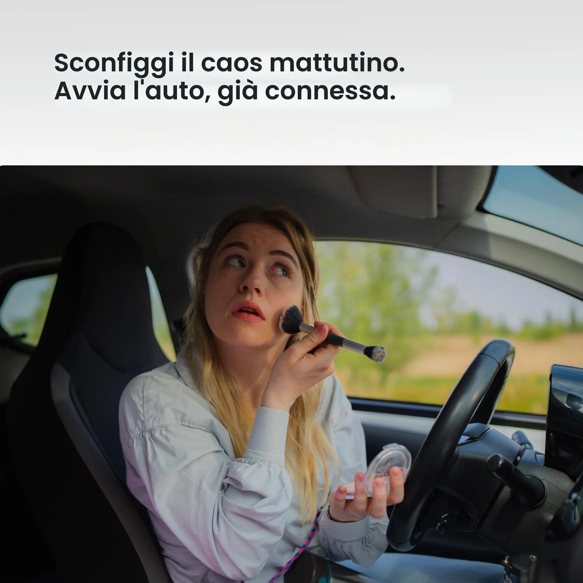 AAWireless Two+ Android Auto e Apple Carplay 2 in 1 - Connessione wireless tramite Bluetooth e WiFi - Adatto per iOS 10+ e Android 11+ - Pulsante multifunzione - Prodotto in Europa