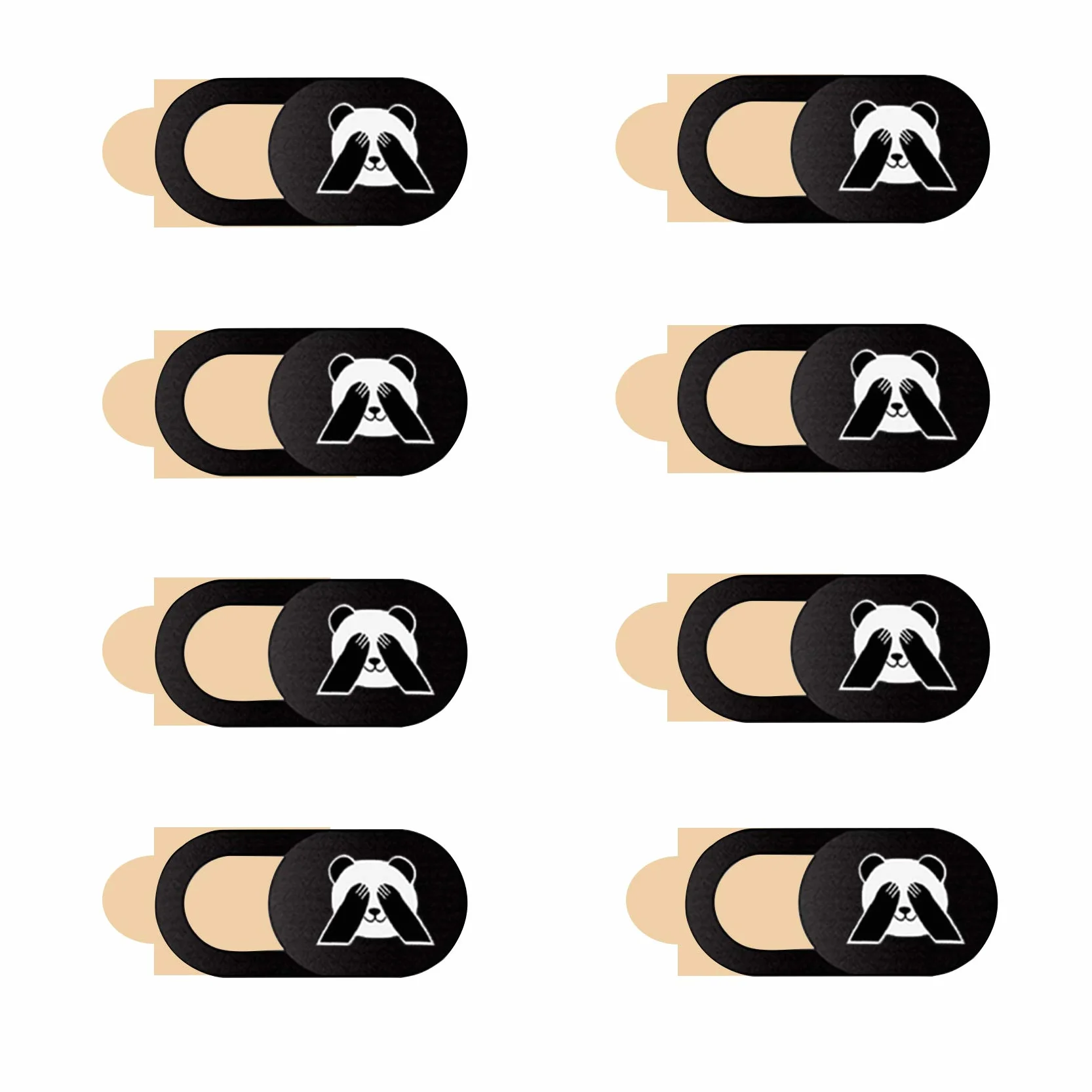Webcam Cover Panda 8 Pezzi Copri Webcam Slider Ultra Sottile