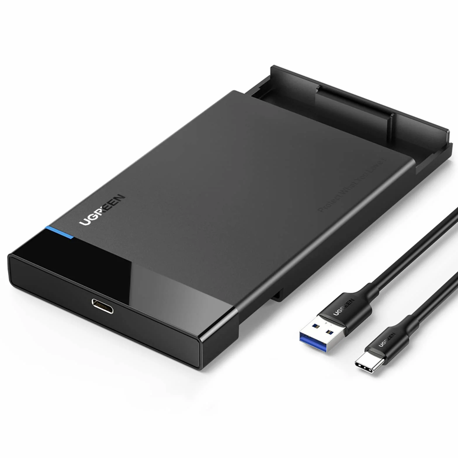UGREEN Case HDD SSD 2,5" USB 3.1 Gen 2 UASP 6Gbps Enclosure Hard Disk per 7mm 9.5mm SATA I II III HDD SSD Compatibile con WD Toshiba Seagate Hitachi, PS4, Xbox