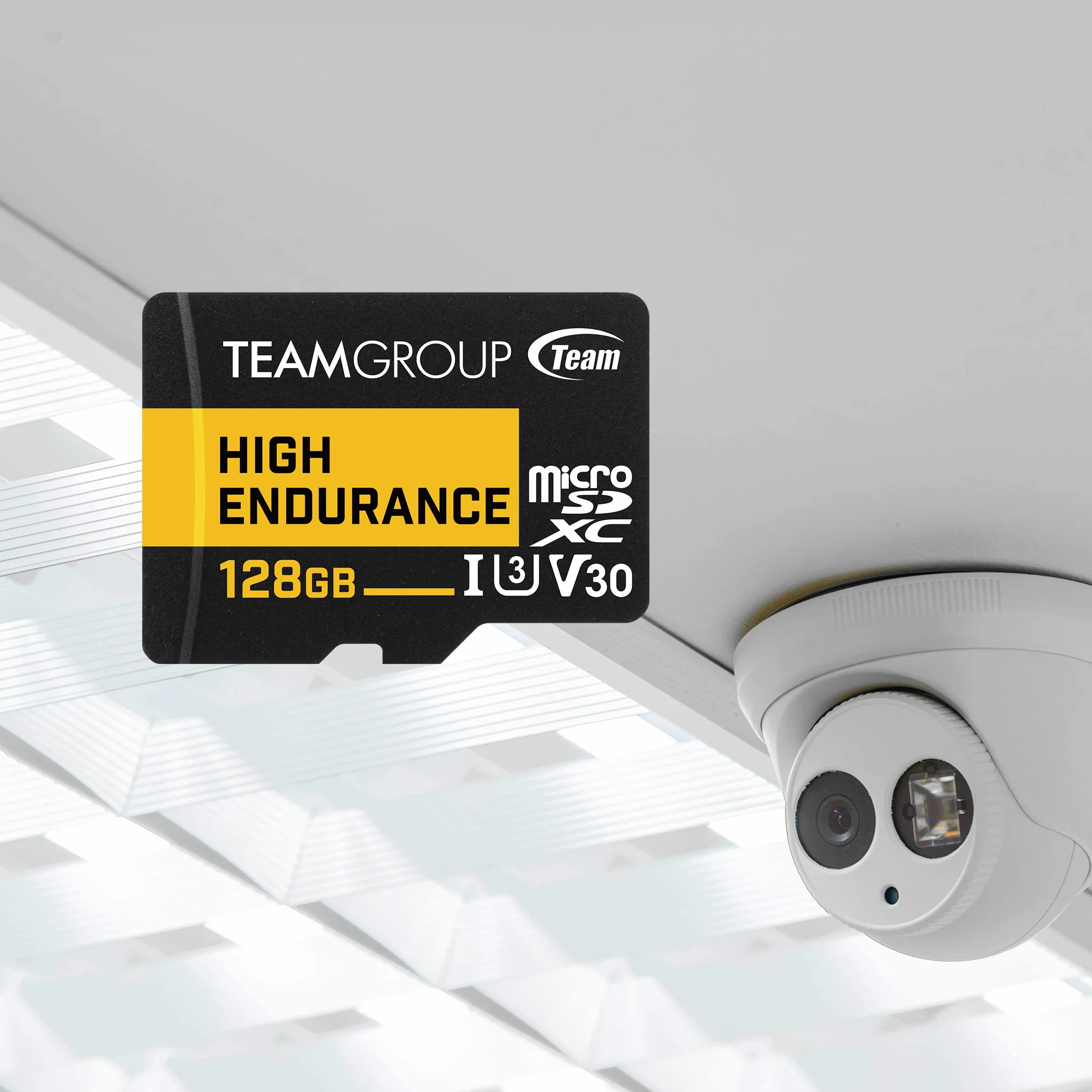 TEAMGROUP High Endurance 128 GB 2 Pack Micro SDXC UHS-I U3 V30 100MB/s Progettato per il monitoraggio stabile durevole lunga durata scheda di memoria flash telecamera di sicurezza 4K e registrazione