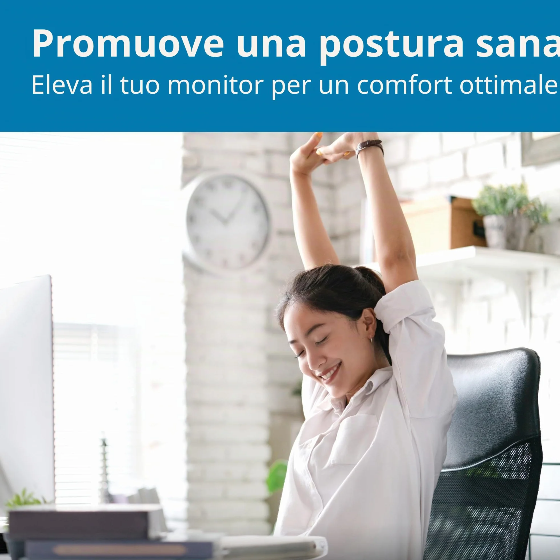 Kensington Supporto per monitor extra largo, rialzo ergonomico in metallo per monitor da scrivania, fino a 32 pollici e 20 kg, per PC, schermi, iMac, laptop, stampanti (60 x 12 x 26 cm) K55726EU Nero