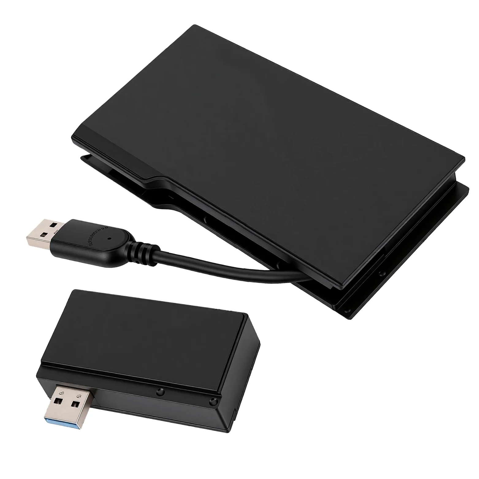 Ausla Docking Station USB 3.0, Splitter Hub ABS da USB a 4K con Lettore di Schede VGA Gigabit Ethernet 5 Gbps per Laptop Desktop Doppio Display