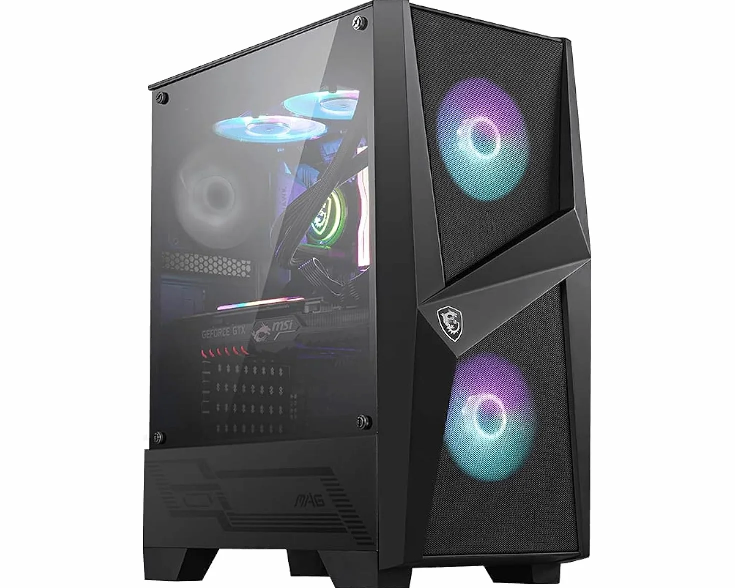 MSI MAG Forge 100R Case ATX ARGB Ventole Radiatori 240mm Vetro Temperato 4mm Airflow USB 3.2 Gen1