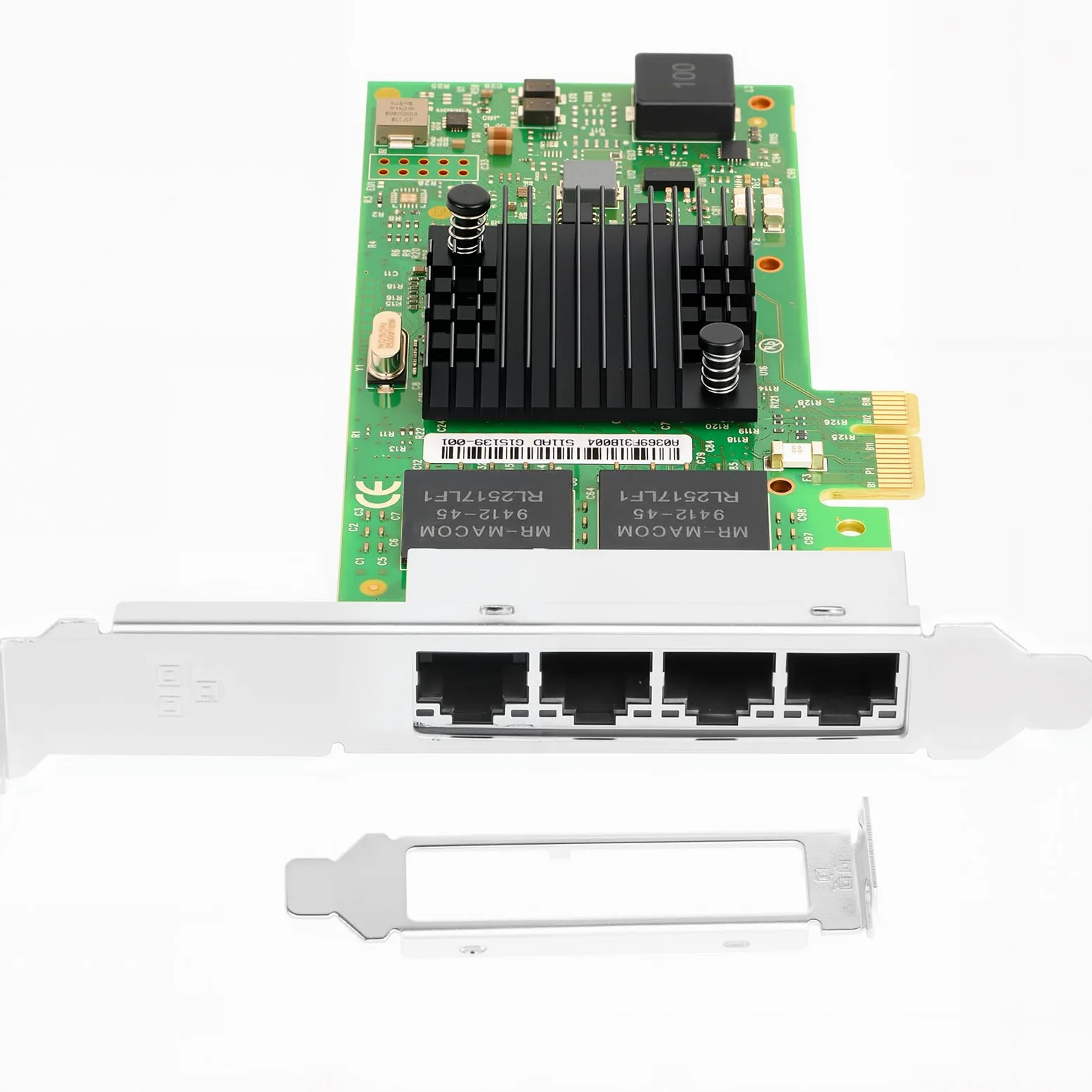 PCIe 2.1 x1 for Intel I350-T4 I350AM2 Chipset 1Gb 4 Port RJ45 LAN Card Support Windows Server/Windows/Linux/VMware/ESX