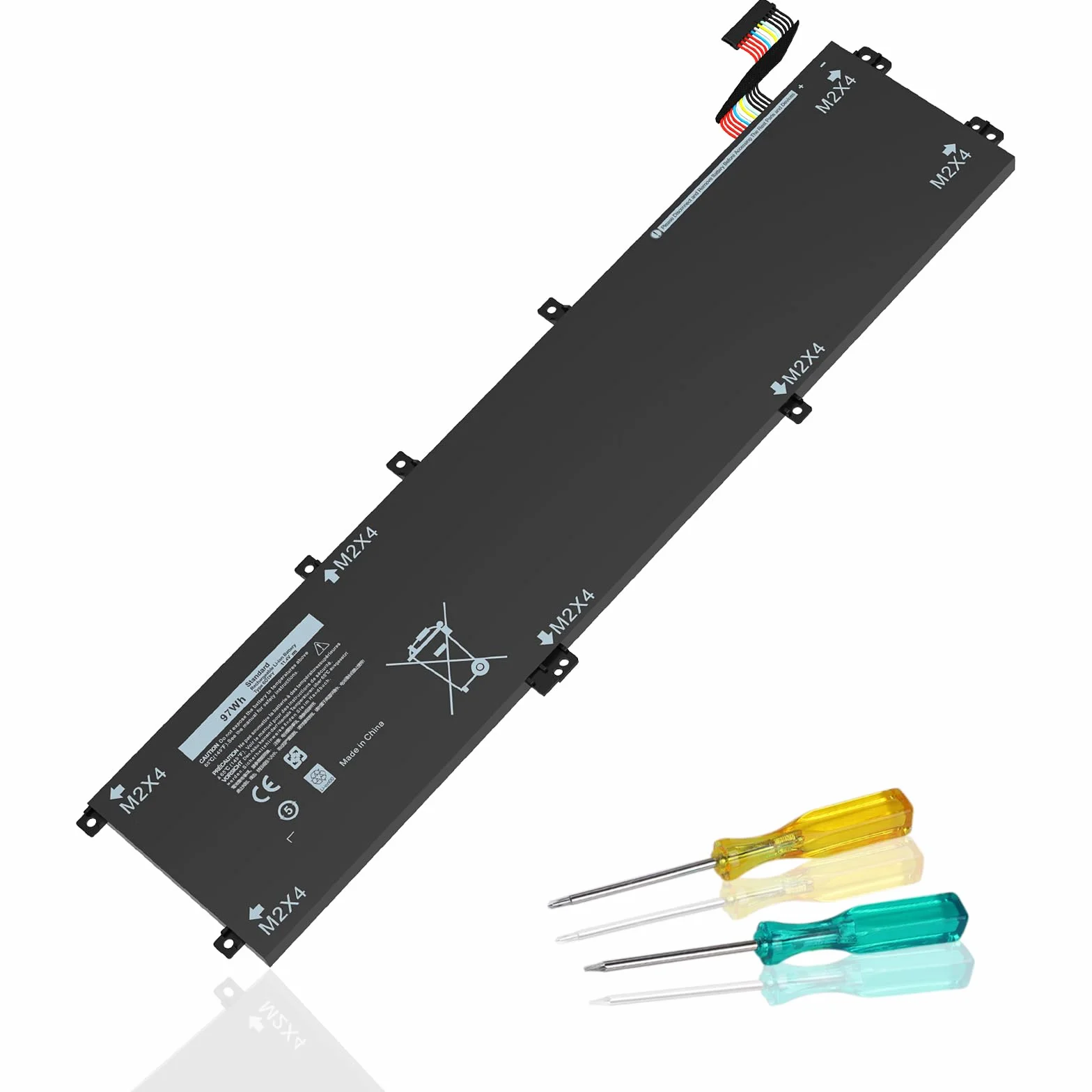6GTPY 11.4V 97Wh Batteria di ricambio per laptop Dell XPS 15-9560 15-9550 15-9570 15-7590 Precision 5520 5530 5540 5510 Vostro 7500 4GVGH 1P6KD 5XJ28 GPM03 P56F Sostituzione per Dell XPS 9560