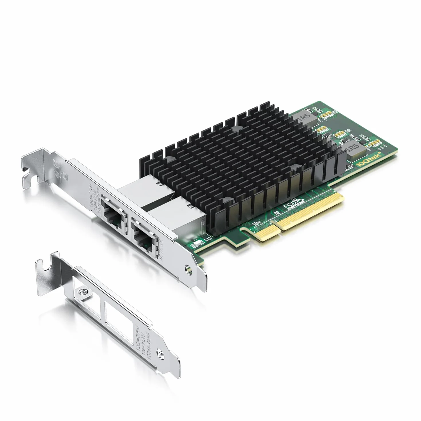 10Gtek per Intel X540-T2 10Gb PCI-E NIC Scheda di Rete, Dual Copper RJ45 Port, Intel X540 Controller, PCIe Ethernet LAN Adapter per Windows Server/Windows/Linux/ESX