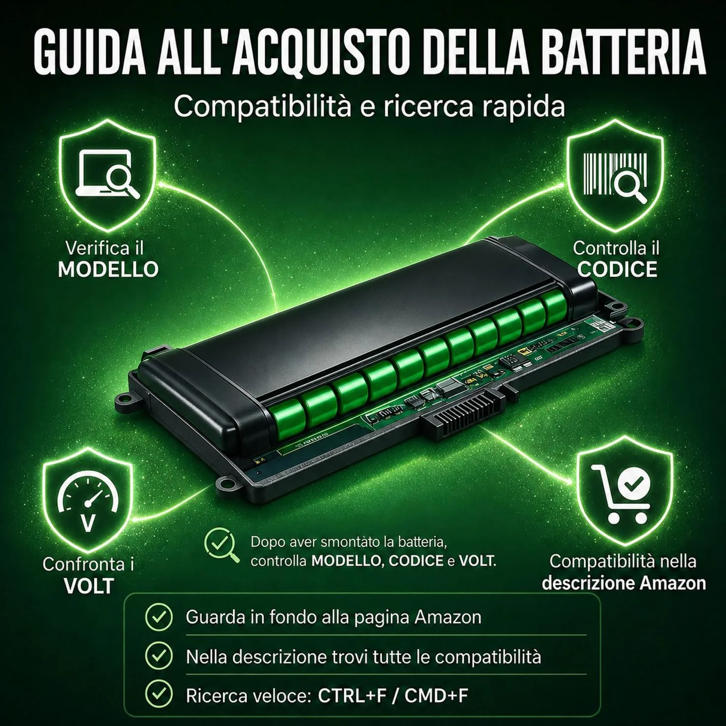 Batteria compatibile con HP HT03XL, HTO3XL Batteria L11119-855 Computer Portatile Compatibile HP 240, 245, 250, 255 G7, con PC Pavilion 14-CD, 14-CE, 14-CF (Capacità: 3600 mAh | 41 Wh)
