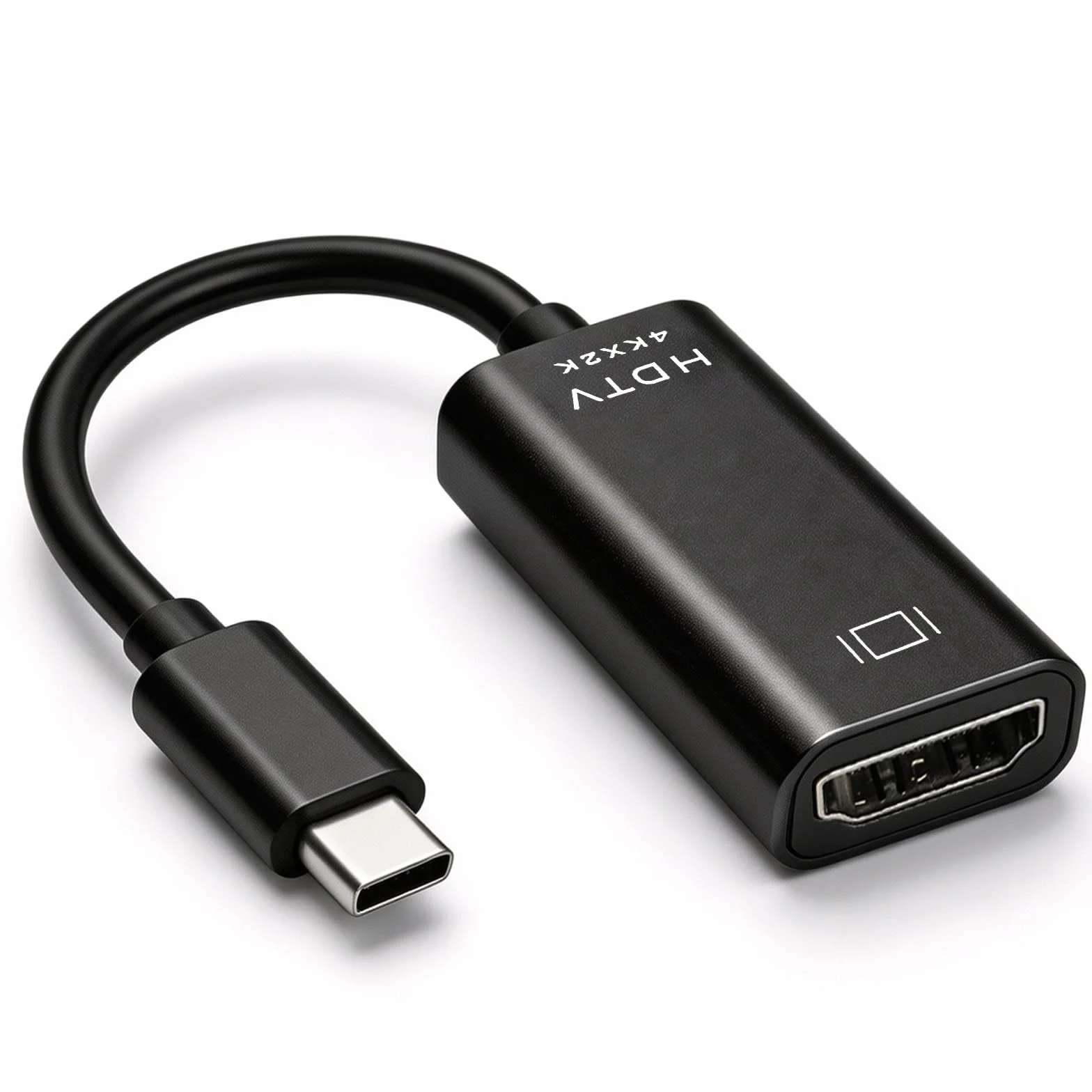 Adattatore USB C HDMI, 4K@30Hz Type c to HDMI, Compatibile con Desktop, Smartphone, Laptop, Tablet, iPhone 16Pro/16Pro Max/16/15, Samsung Galaxy S/Note, Dell XPS Windows, iOS, Android
