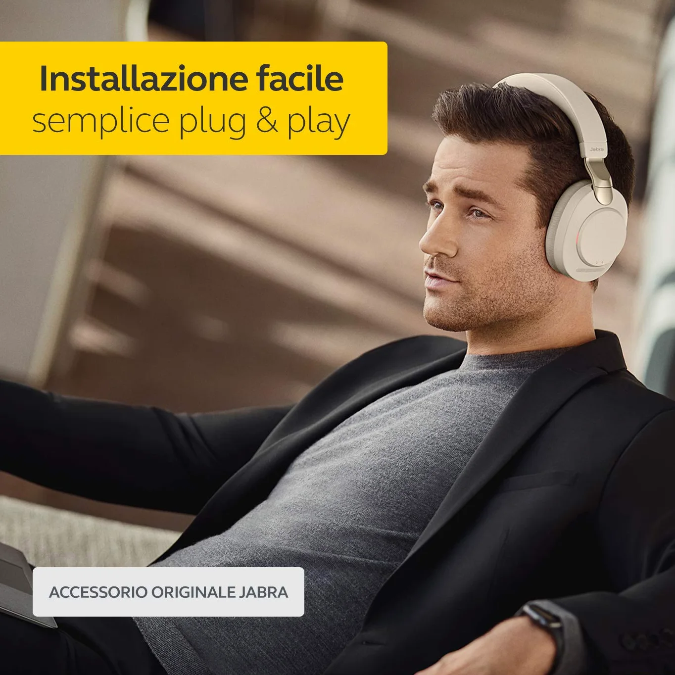 Jabra Link 380c UC Adattatore Bluetooth con porta di tipo USB-C, Dongle Bluetoooth senza fili per cuffie Evolve2 85 e 65