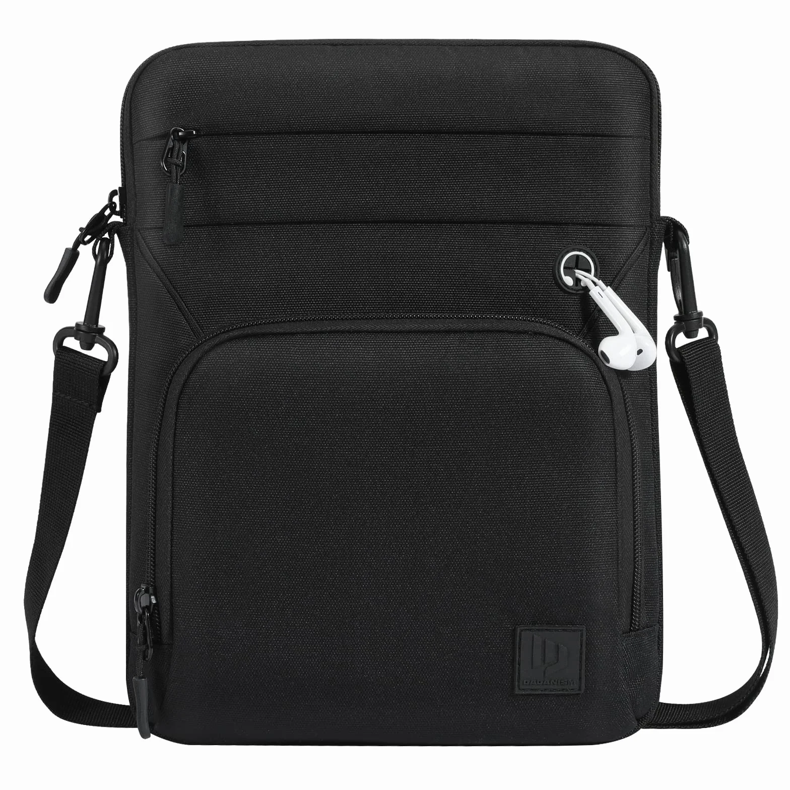 Dadanism 13 Pollici Custodia Borsa per Tablet con Tracolla per iPad Pro 13" M5/M4, iPad Air 13" M4/M3, MacBook Neo 13" 2026, MacBook Air 13" M5/M4, Galaxy Tab S10 FE Plus 13,1"/Tab S10+ 12,4", Nero
