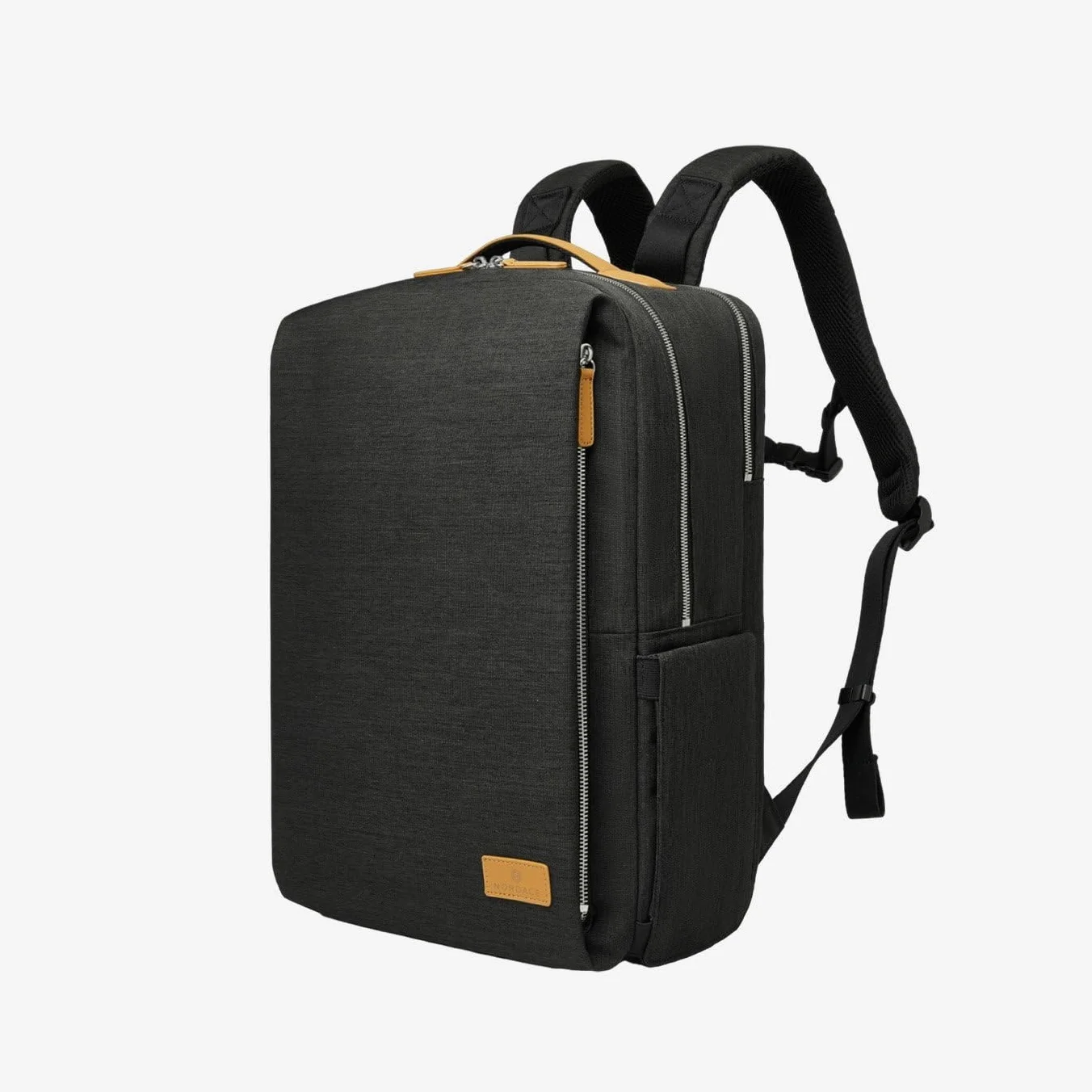 Nordace Siena Pro 15 - Zaino intelligente con ricarica USB, zaino per laptop da 16", zaino quotidiano da 20 l, per viaggi, tutti i giorni o lavoro, Nero-marrone., Normal, Zaini Daypack