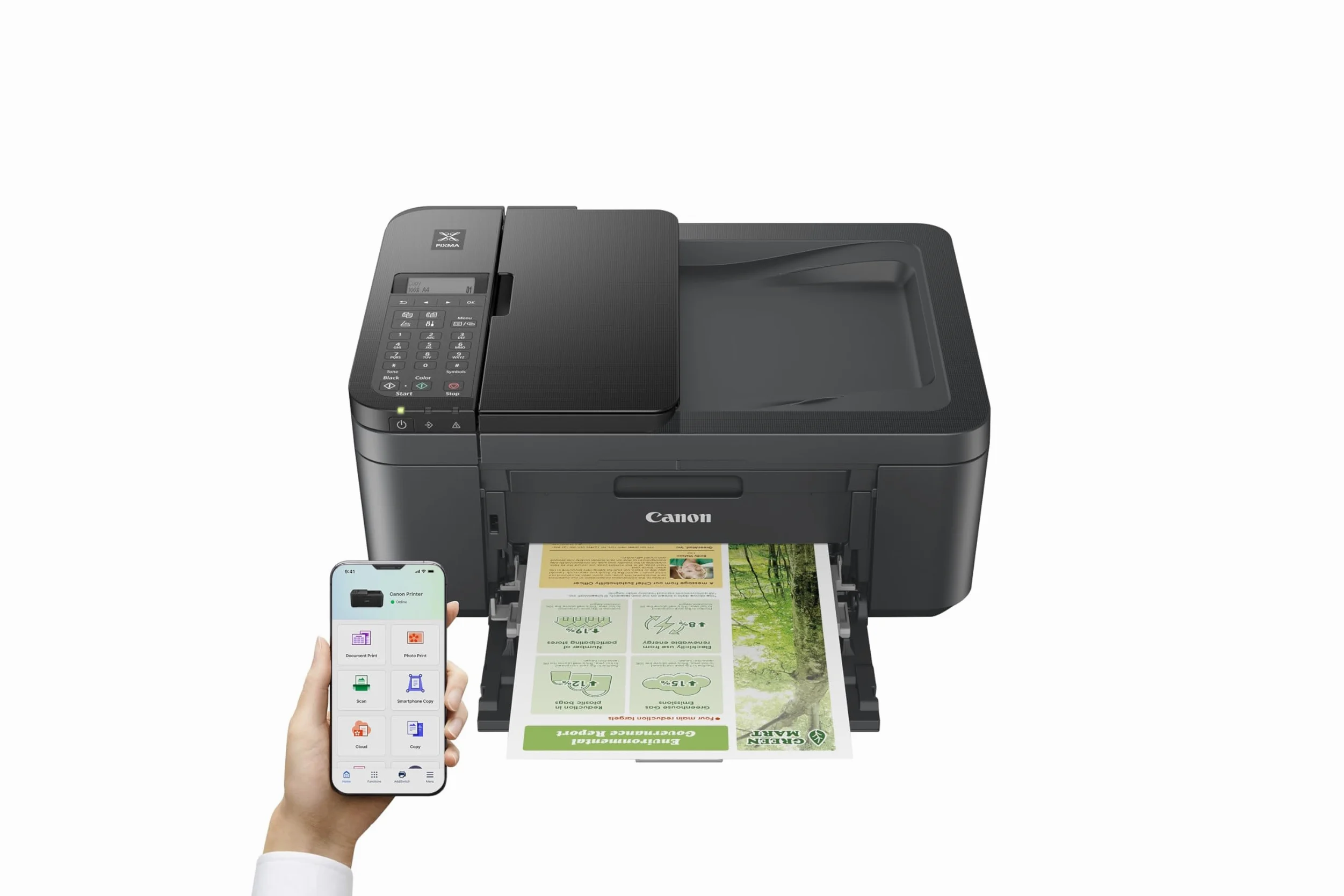 Canon PIXMA TR4755i Ad inchiostro A4 4800 x 1200 DPI Wi-Fi (PIXMA TR4755I BK 4800X1200DPI - 8.8IPM A4 PRNT/CPY/SCN/FX)