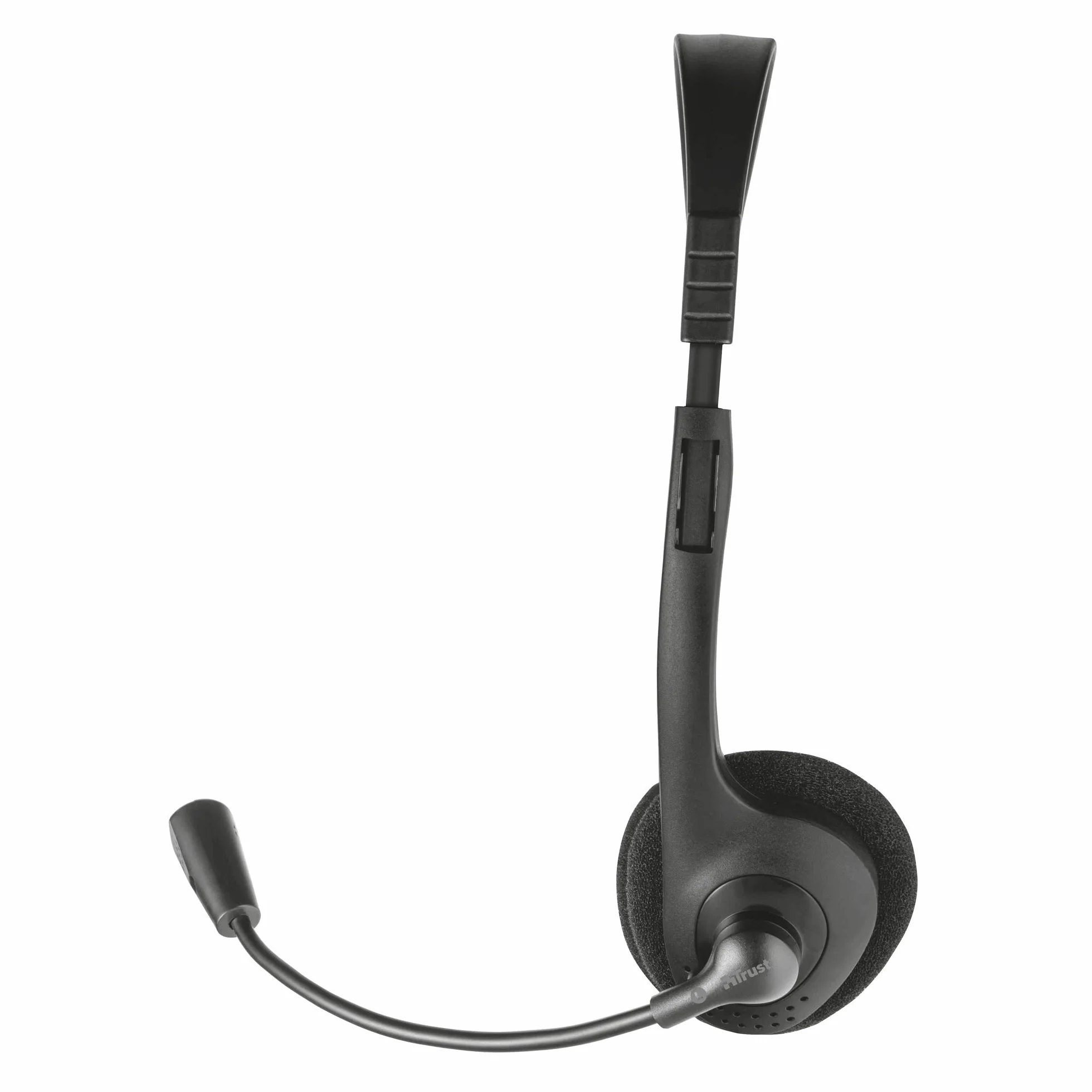 Trust Primo Cuffie con Microfono Leggere, Connessione 3,5 mm, Cavo 1,8 m, Auricolari con Filo, Headphones Cablato per PC, Computer, Portatile, Laptop, Macbook, Ufficio, Teams, Skype, Zoom - Nero