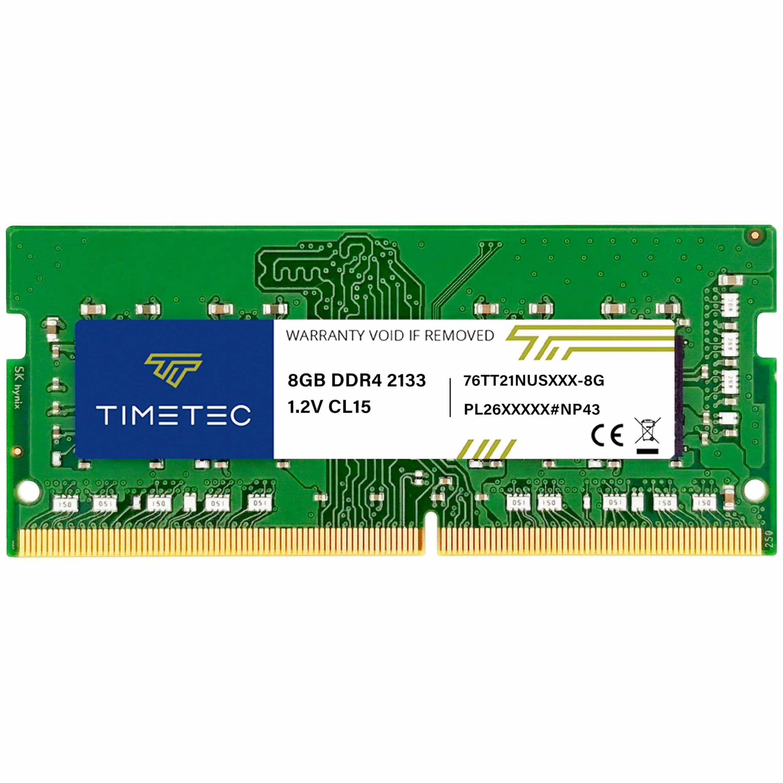 Timetec 8GB DDR4 2133MHz (PC4-2133P) PC4-17000 SODIMM RAM per laptop, mini PC e computer All-in-One – Non-ECC Unbuffered, 260 pin, 1,2V CL15 modulo di memoria