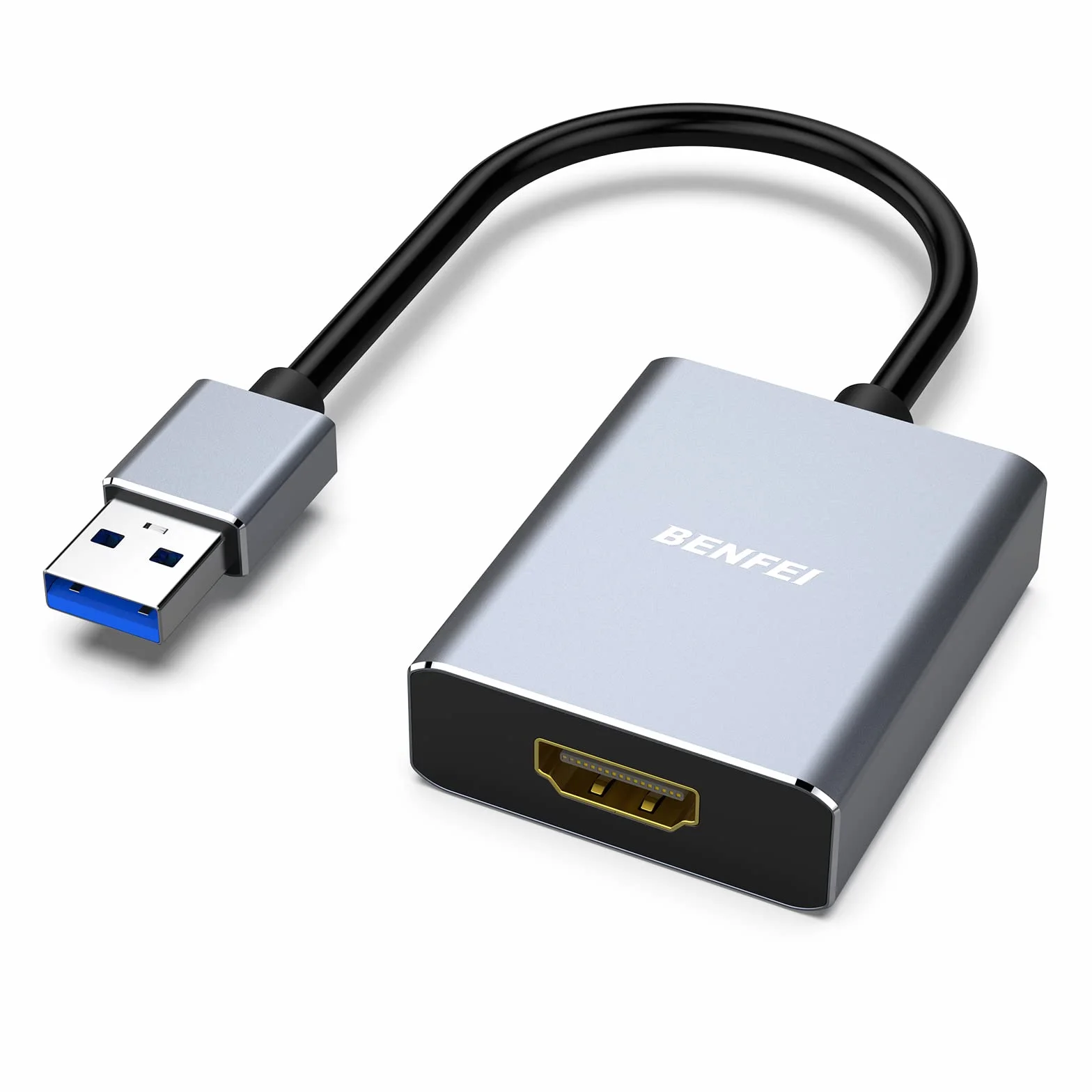 BENFEI Adattatore USB 3.0 a HDMI 1080P Convertitore Unidirezionale per PC Laptop Proiettore Monitor HDTV Guscio in Alluminio