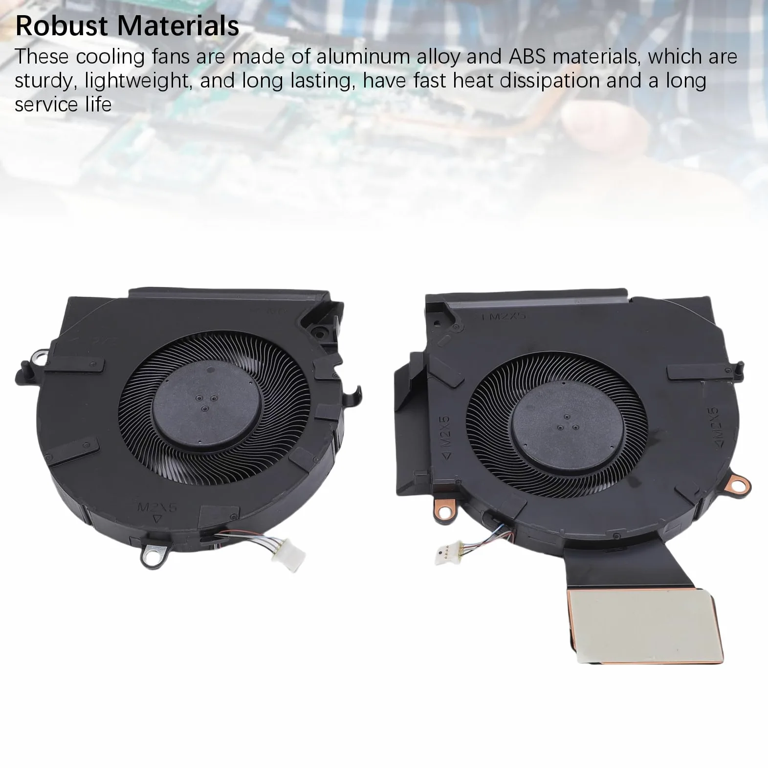 Elprico Ventola di Raffreddamento CPU e GPU per Presomenziale 16-B 16-C TPN-Q265 TPN-Q267 Laptop M75487-001 ND8CC02-20K25 M75488-001 Fan di Raffreddamento con Raffreddamento Rapido e