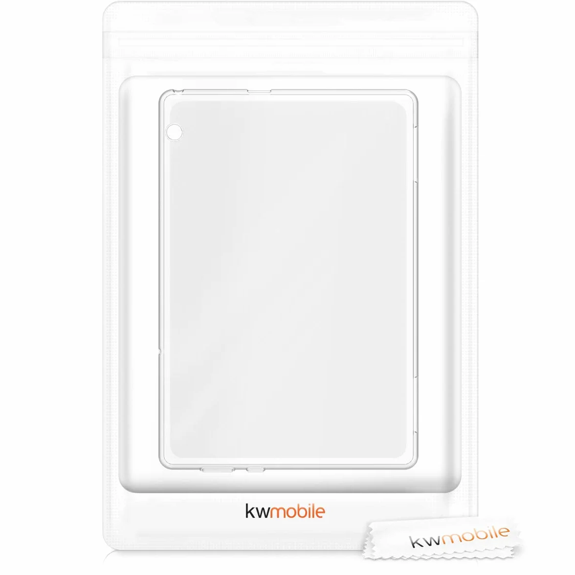 kwmobile Custodia Protettiva Tablet Compatibile con Huawei MediaPad T5 10 Cover - Cover Trasparente Morbida Silicone Tablet trasparente