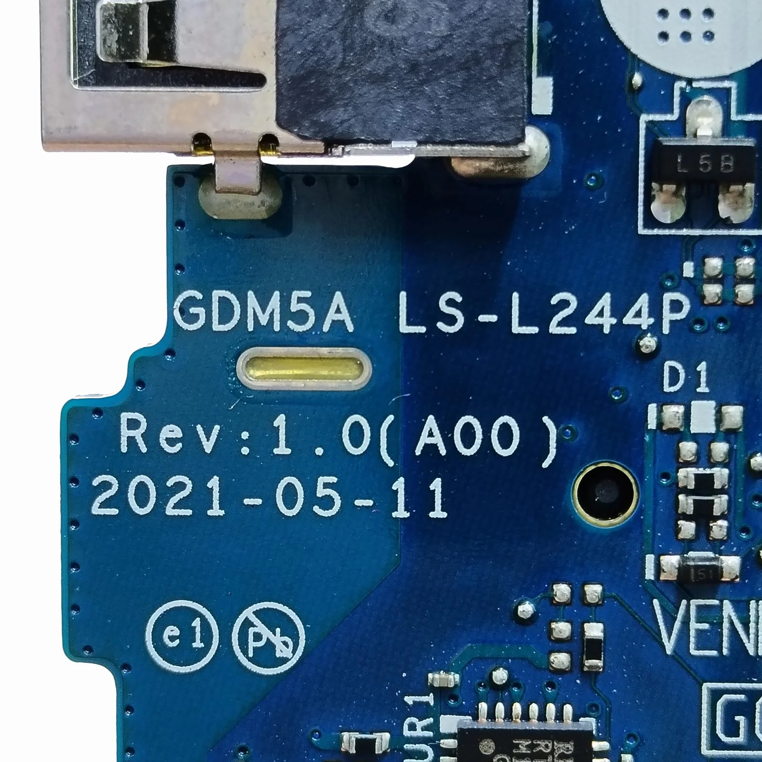 Ricambio per scheda audio USB Dell Latitude 7320 GDM5A LS-244P 0DTGHP DTGHP