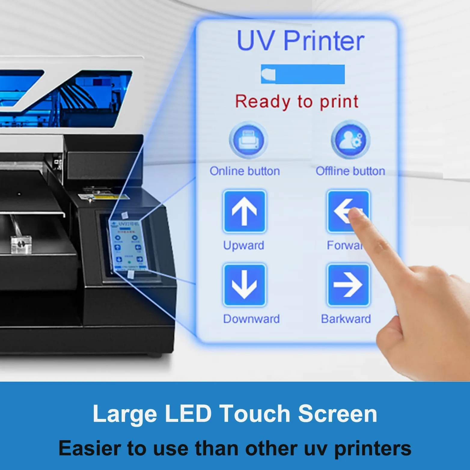 Stampante A3 UV DTG Printer stampante Inkjet Multifunzione Automatico Stampante Con Ink 2880x1440dpi per Vestiti T-shirt Bottiglie Bag PVC Legno Custodia del telefono Leather Plastica Carte etc.