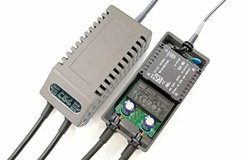 Alimentatore di rete C64 FDD Dual Modern EU – Alimentatore di ricambio C64 FDD doppio, spina UE (grigio)