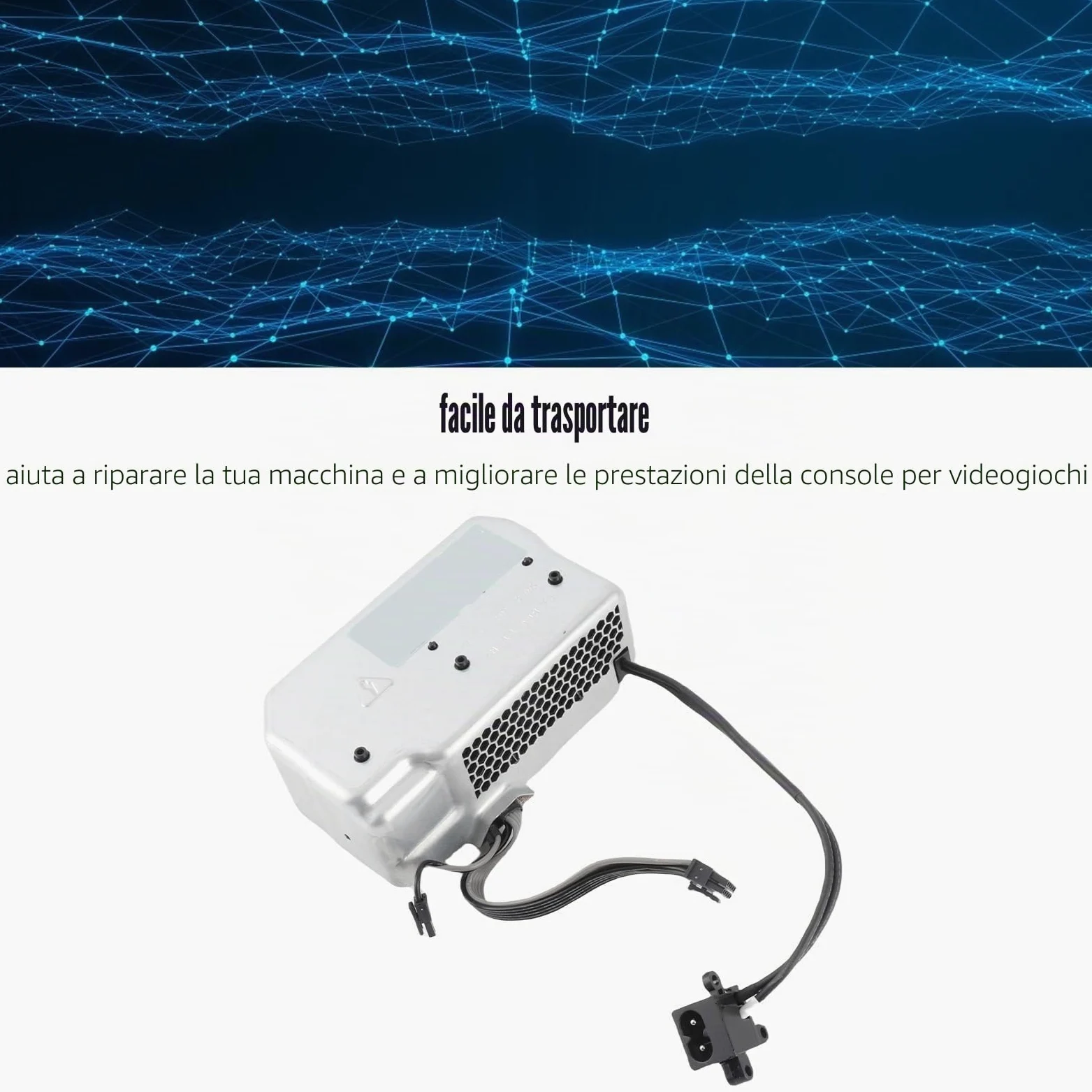 per Alimentatore Series X, Adattatore di Alimentazione CA per Series X, Sostituzione 'alimentatore Interno per Console di Gioco Series X, Power Brick per Series X, AC 100-240V