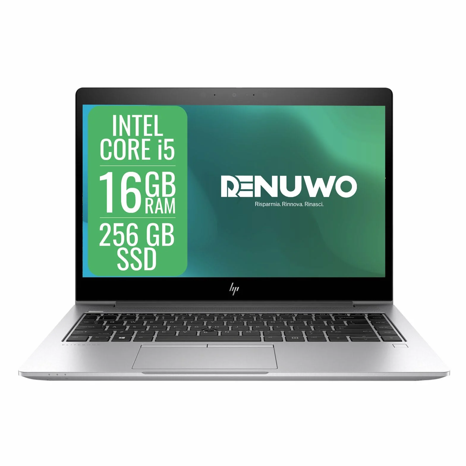 HP EliteBook 14" Laptop Intel i5 8th Gen 16GB RAM 256GB SSD FHD Windows 11 Pro Ricondizionato