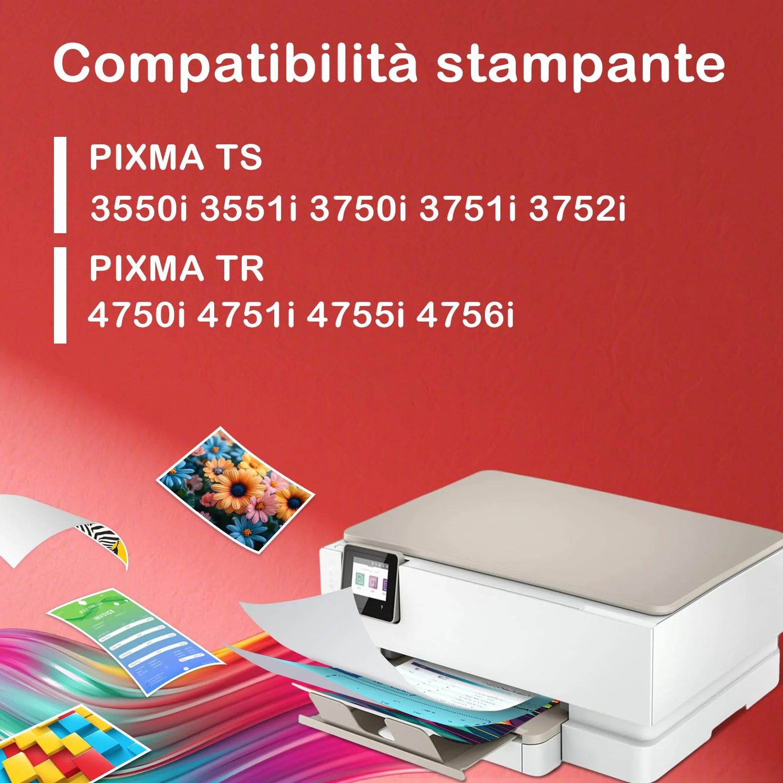 PG575XL Nero Cartucce d'inchiostro PG-575XL cartucce 575 nero per canon 575 xl per TS3550i TS3551i TS3750i TS3751i TS3752i TR4750i TR4751i TR4755i TR4756i (1 Nero)