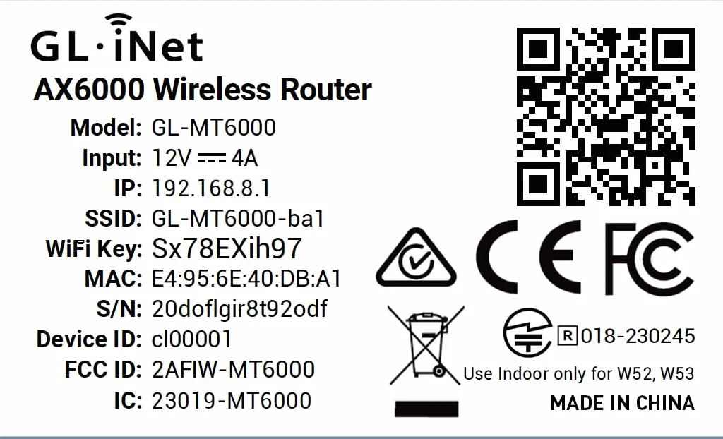 GL.iNet GL-MT6000(Flint 2) Router WiFi 6 | Router WiFi per giochi | 2 porte multi-gig da 2,5 G+4 porte Ethernet da 1 G | Connettività dei dispositivi di massa | OpenVpn rapido e WireGuard | 802.11ax | Wi-Fi 6 8 stream a 6 Gbps, doppia porta 2.5G, fino a 1