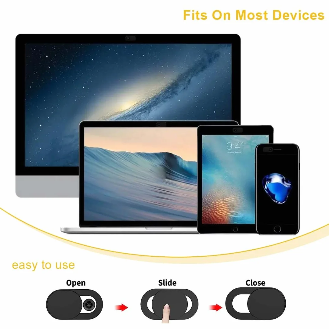 XPEX 3pz Copertura Webcam, Copertura Fotocamera Ultrasottile Per Tablet, Cache Webcam Portatile, Pc, Smartphone Cache Webcam Pc Portatile