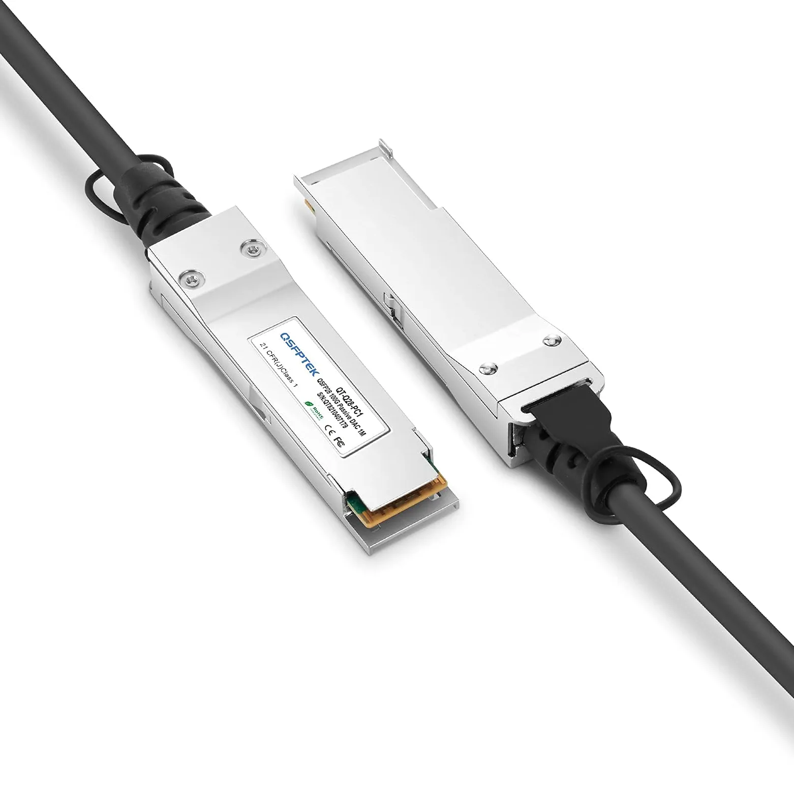 QSFPTEK 100G QSFP28 DAC Cable 1Meter, cavo Twinax in rame diretto passivo da 1m compatibile con Cisco QSFP-100G-CU1M