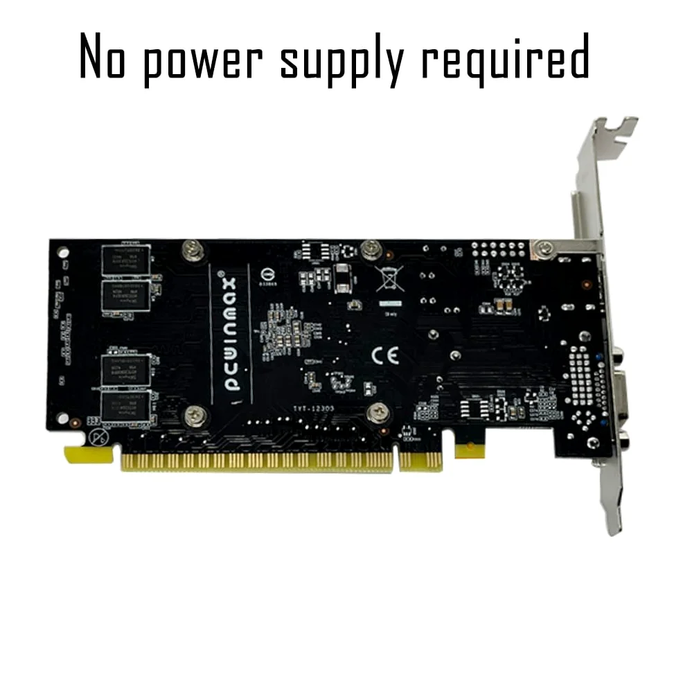 Geforce GT 610 Scheda Video, 2GB DDR3 64-bit, VGA HDMI, Low Profile Scheda Grafica, PCI Express x16, DirectX 11