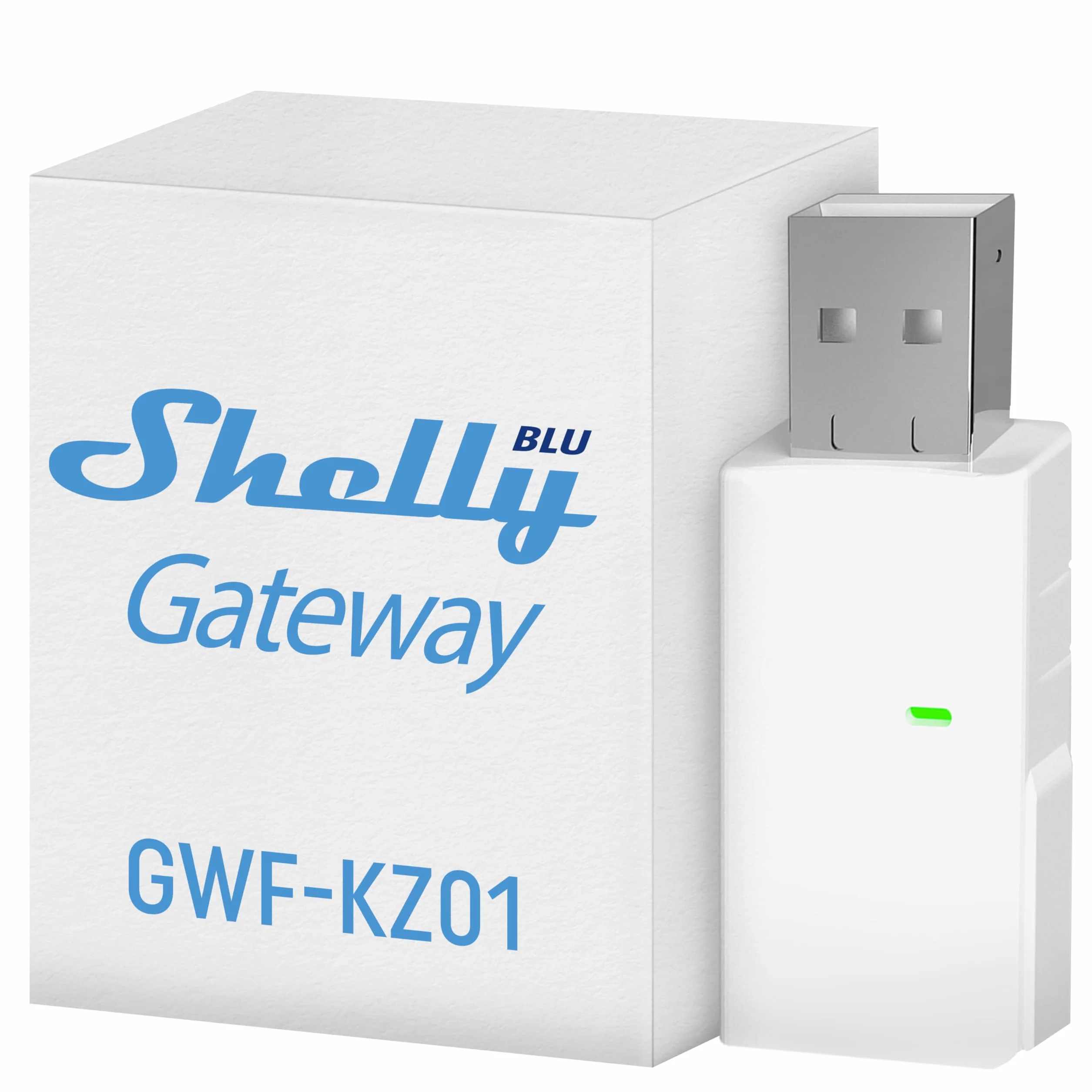 Shelly BLU Gateway Bluetooth WiFi Dongle USB-A Domotica Compatibile Alexa Google Home App iOS Android Senza Fili Ripetitore