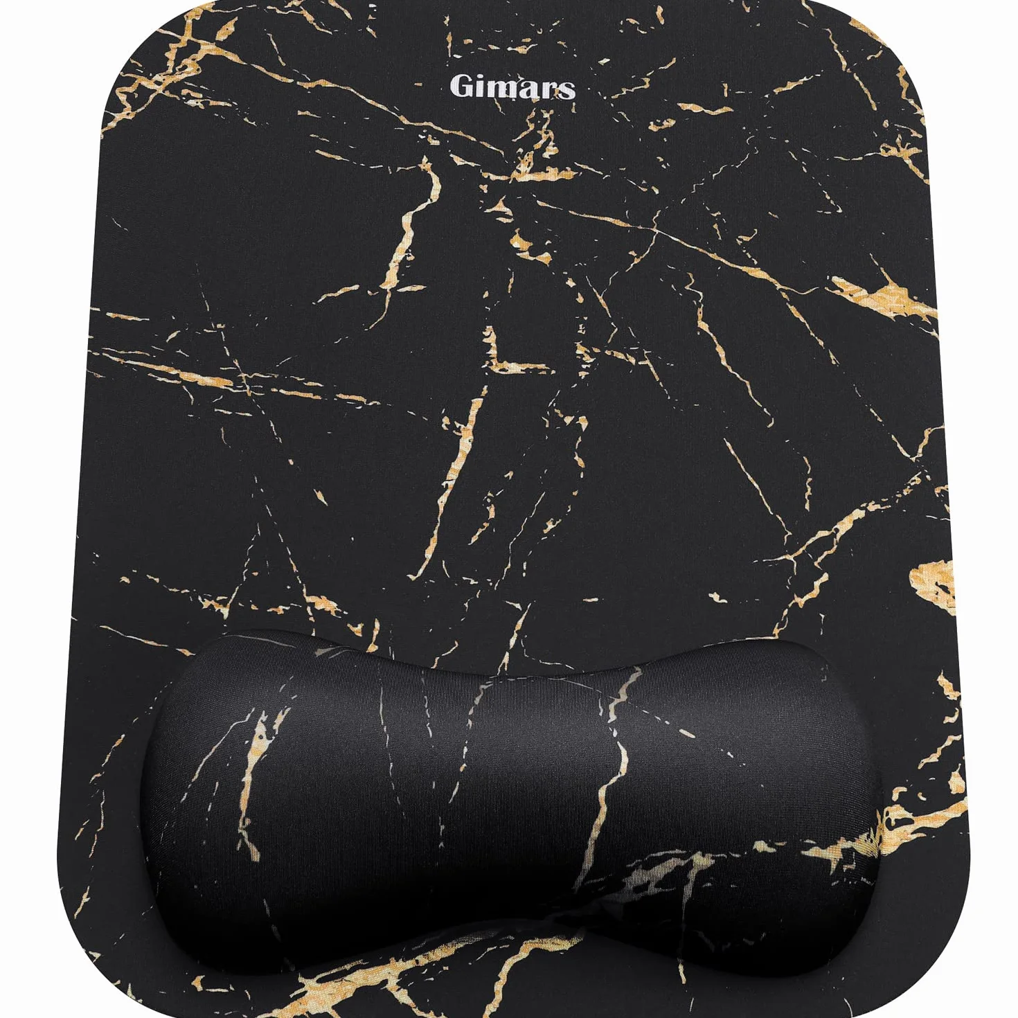 Gimars Tappetino Mouse Poggiapolsi, Mouse Pad Ergonomico in Memory Foam, Mousepad Gaming con Supporto Poggia Polsi e Base Antiscivolo per Computer Laptop Ufficio, Marmo