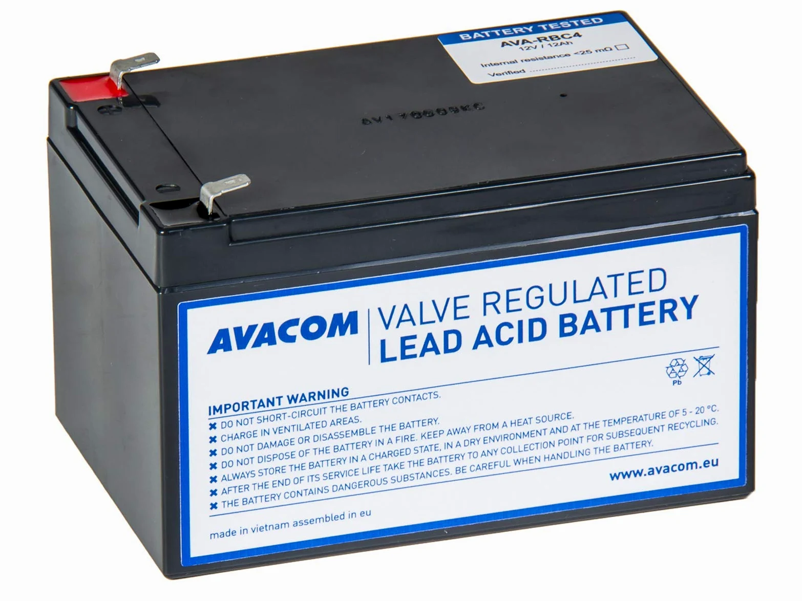 AVA-RBC4 sostituo per RBC4 di continuità-batteria nero
