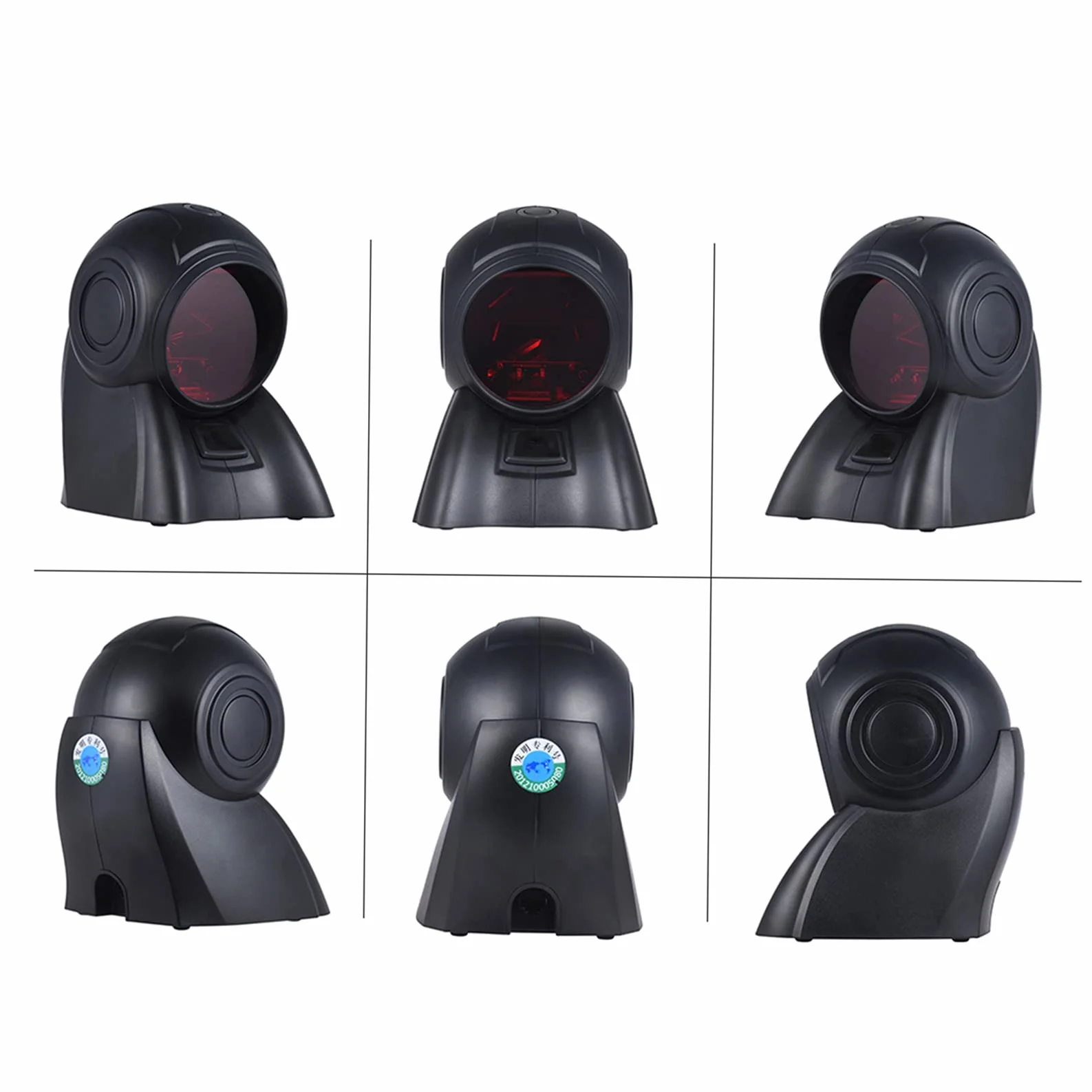 Omnidirezionale 20 linee 1D Orbit USB scanner di codici a barre Lettore di scansione automatica 1800T / s di velocità 30° testa regolabile