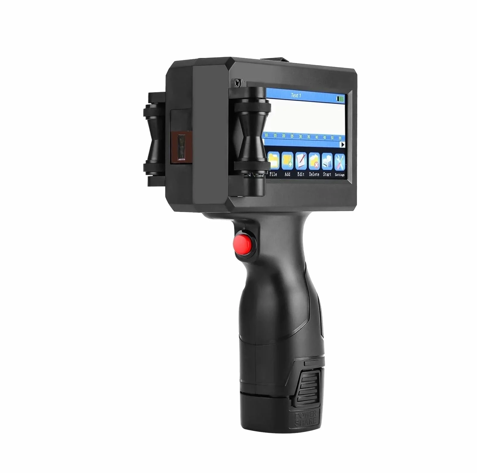 Stampante a getto d'inchiostro portatile 12,7/25,4 mm per codice a barre data scadenza 25 lingue 2 cartucce