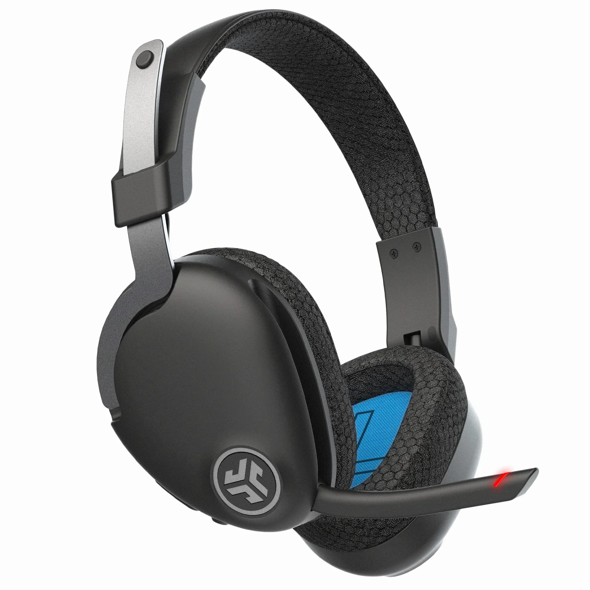 JLab JBuds Work Cuffie Wireless con Microfono - over-ear 60+h | Cuffie per Computer, Cablate o Wireless, Auricolare Bluetooth Multipunto per Laptop, Squadre, Ufficio