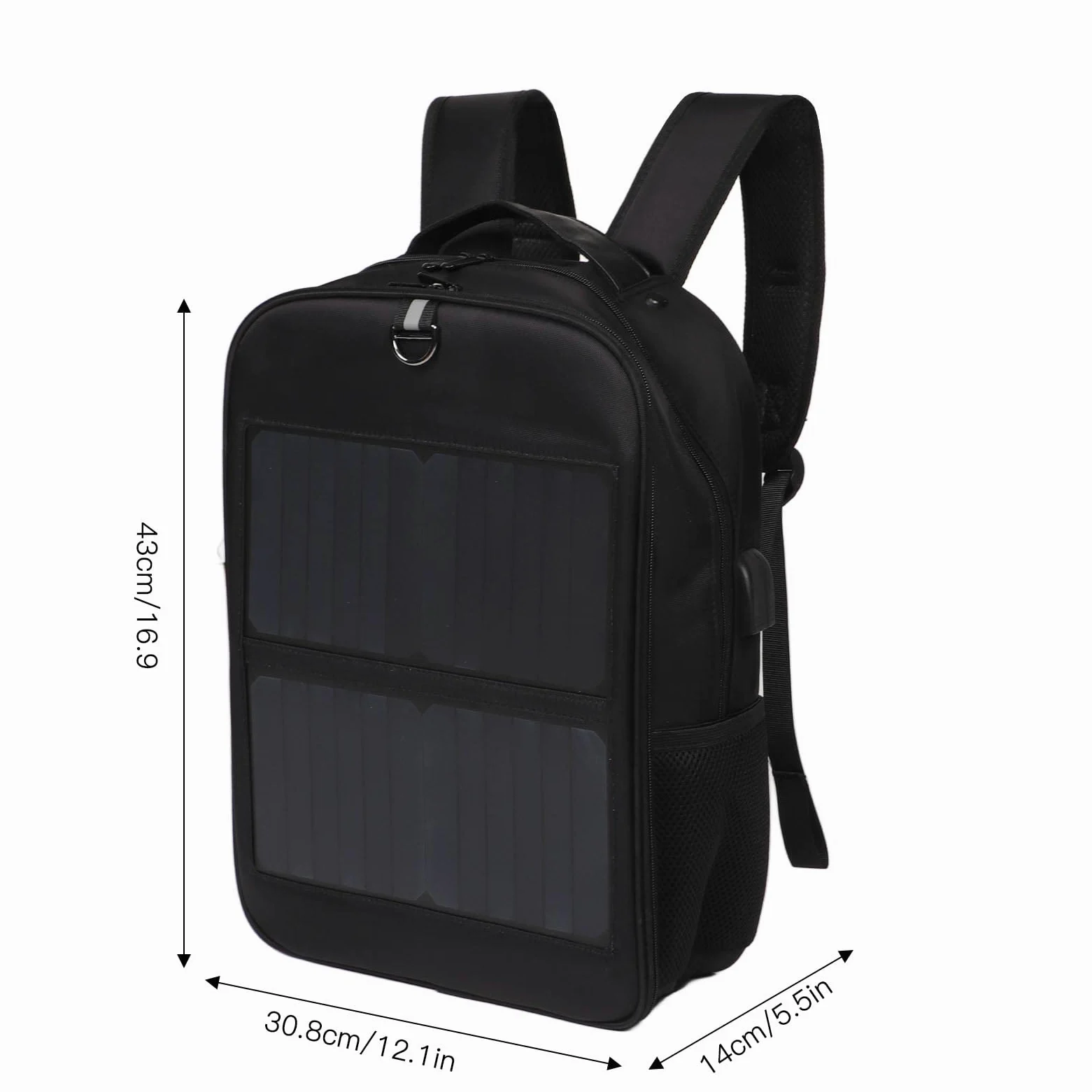Zaino per laptop da viaggio, zaino intelligente da lavoro di grandi dimensioni da 14 W con maniglia e porta di ricarica USB, grande zaino universitario per uomini e donne