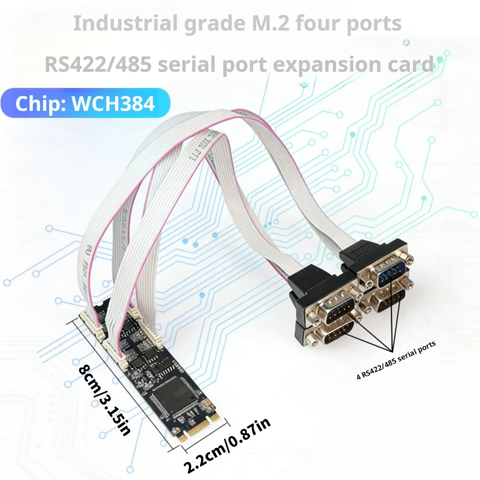 B+M a RS422 RS485 Scheda Adattatore Espansione 4 Porte RS232 Controller per Desktop Industrial Communication Extension