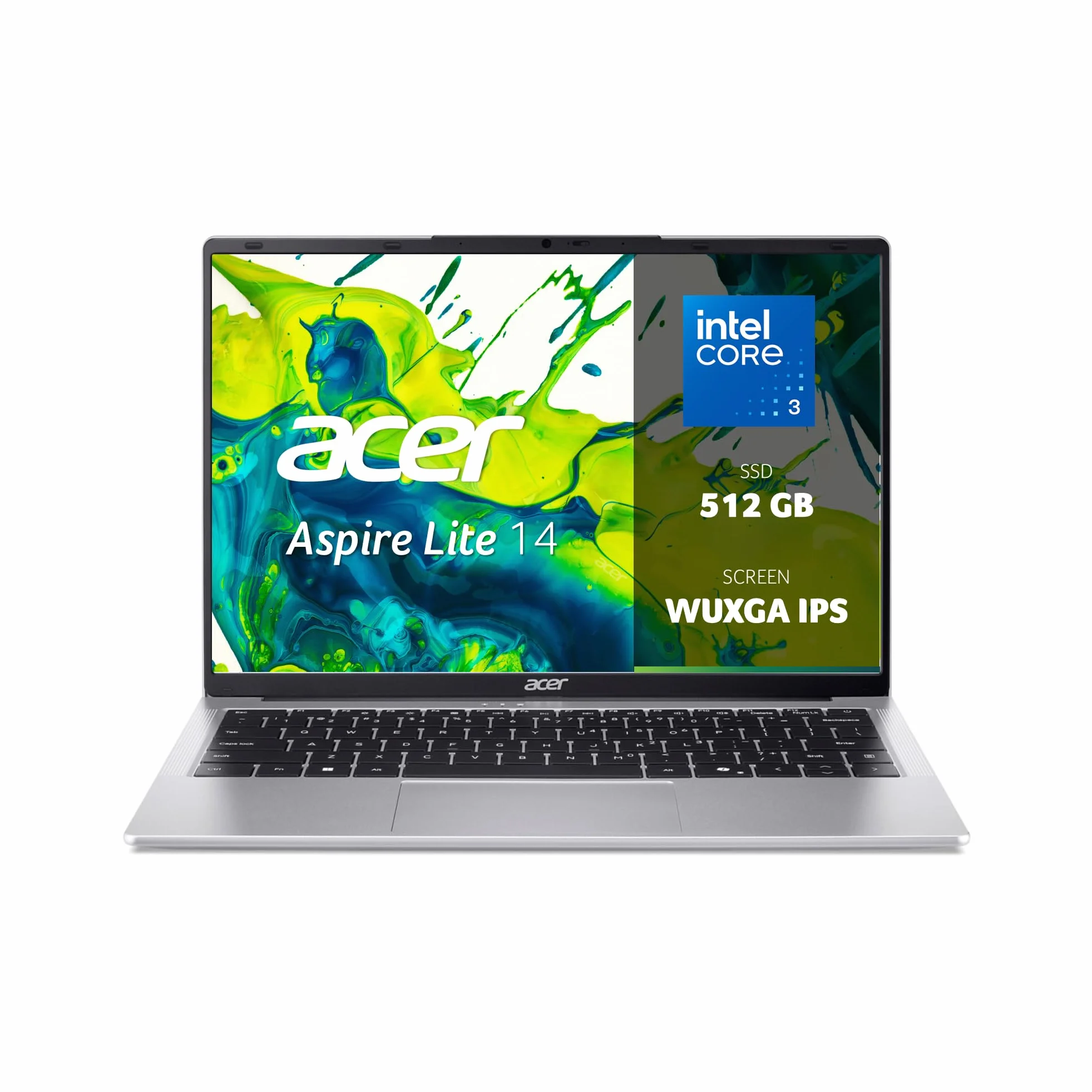 Acer Aspire Lite AL14-32P-33XY Notebook, Intel Core 3 N355, 8GB DDR5 RAM, 512GB SSD, 14" WUXGA IPS, Windows 11 Home