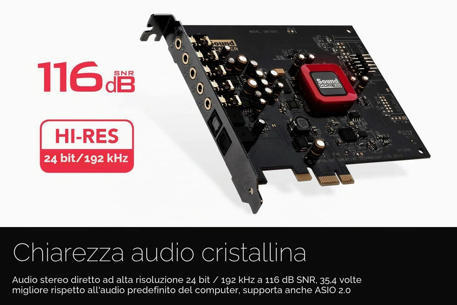 Creative Labs Creative Sound Blaster Z SE Interne 7.1 canaux PCI-E