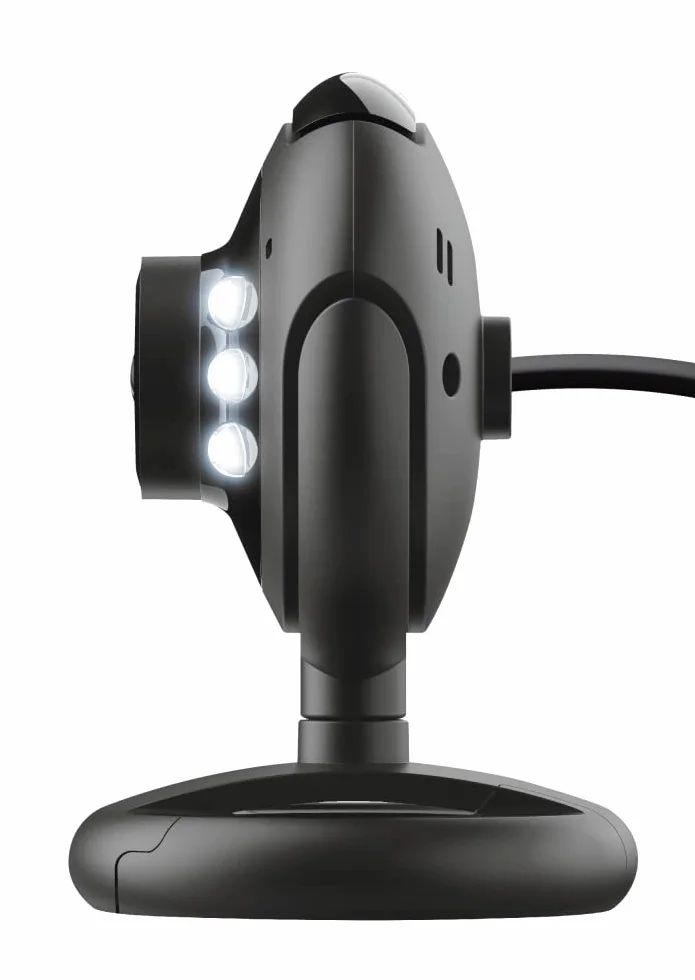 Trust SpotLight Pro Webcam per PC da 1.3 Megapixel (1280 x 1024) con Microfono, Luci LED Integrate, Hangouts, Meet, Skype, Teams, Zoom