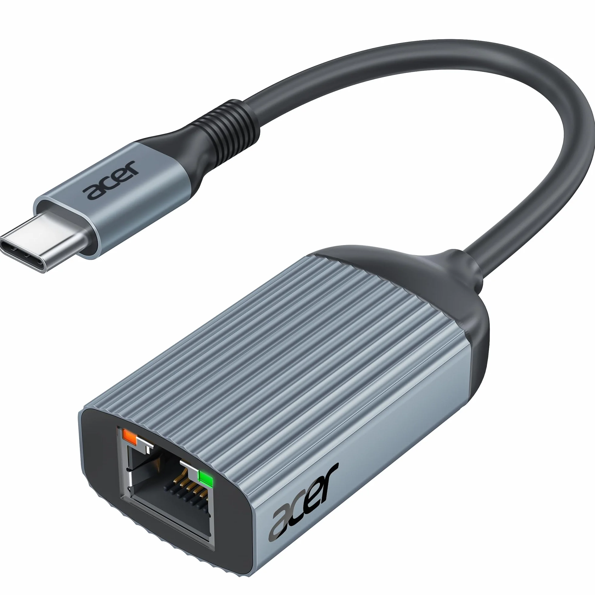 Acer Adattatore USB C a Ethernet 1000Mbps RJ45 LAN Thunderbolt 4 Compatibile iPhone 15/16 iPad Pro Air Galaxy Steam Deck