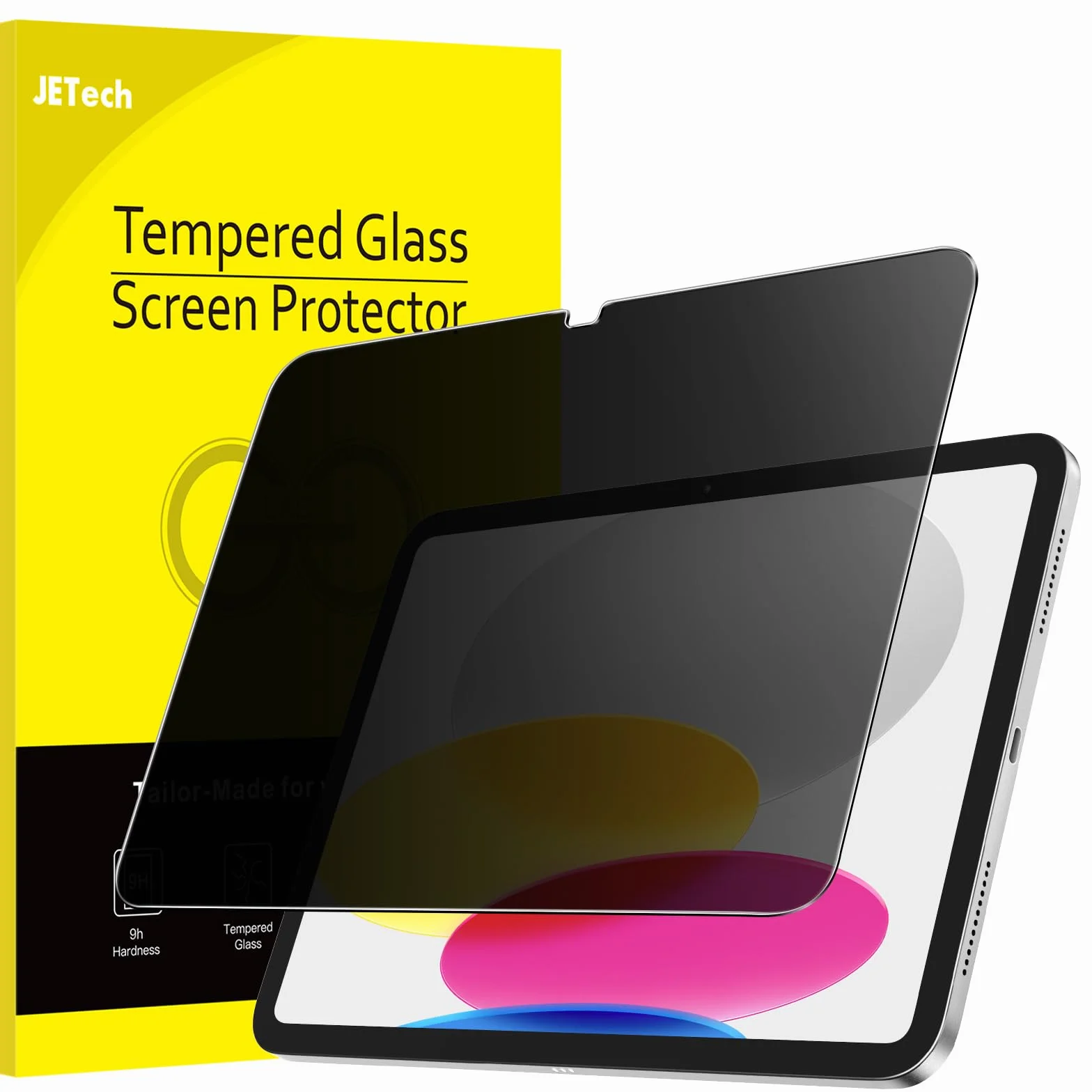 JETech Privacy Pellicola Protettiva in Vetro Temperato AntiSpy per iPad 11a/10a Generazione (A16, 2025/2022)