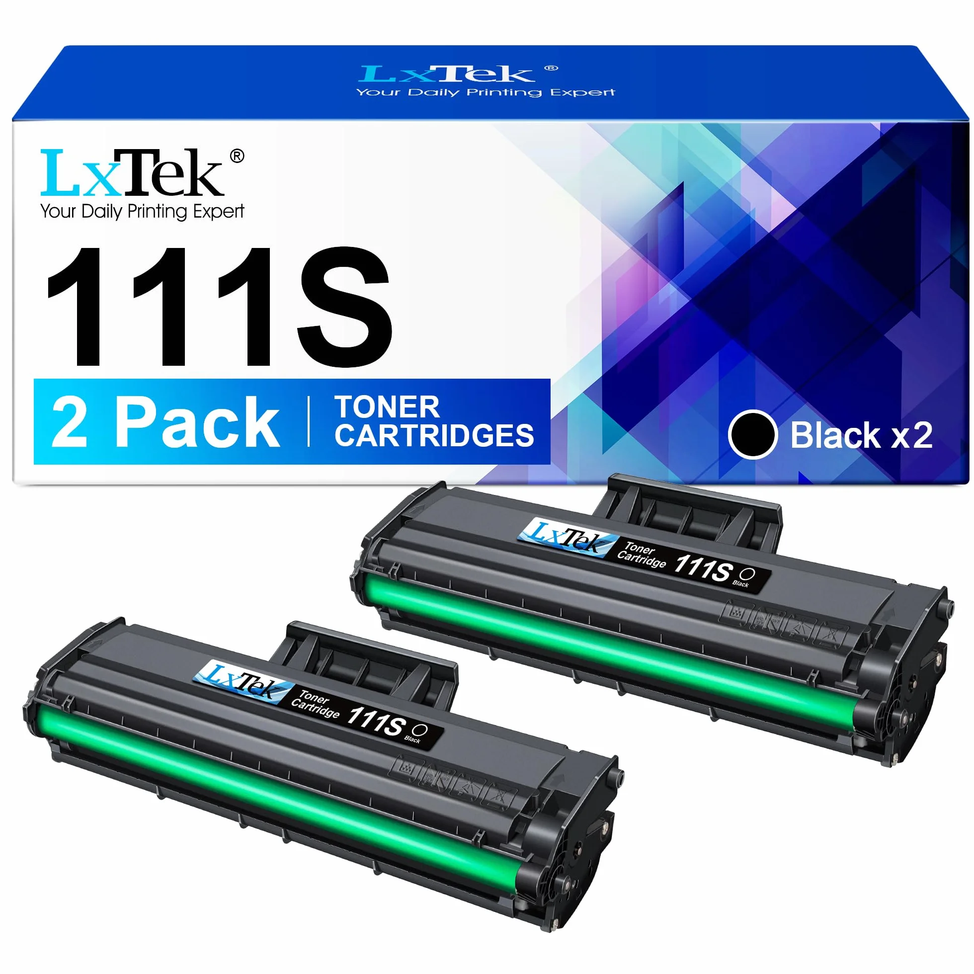 LxTek MLT-D111S Sostituzione Compatibile per Samsung D111S MLT-D111L Toner per Xpress M2026W M2026 M2070FW M2070 M2070W M2070F M2020 M2020W M2021 M2021W M2022 M2022W M2071 M2071W M2078W (Nero, 2-Pack)