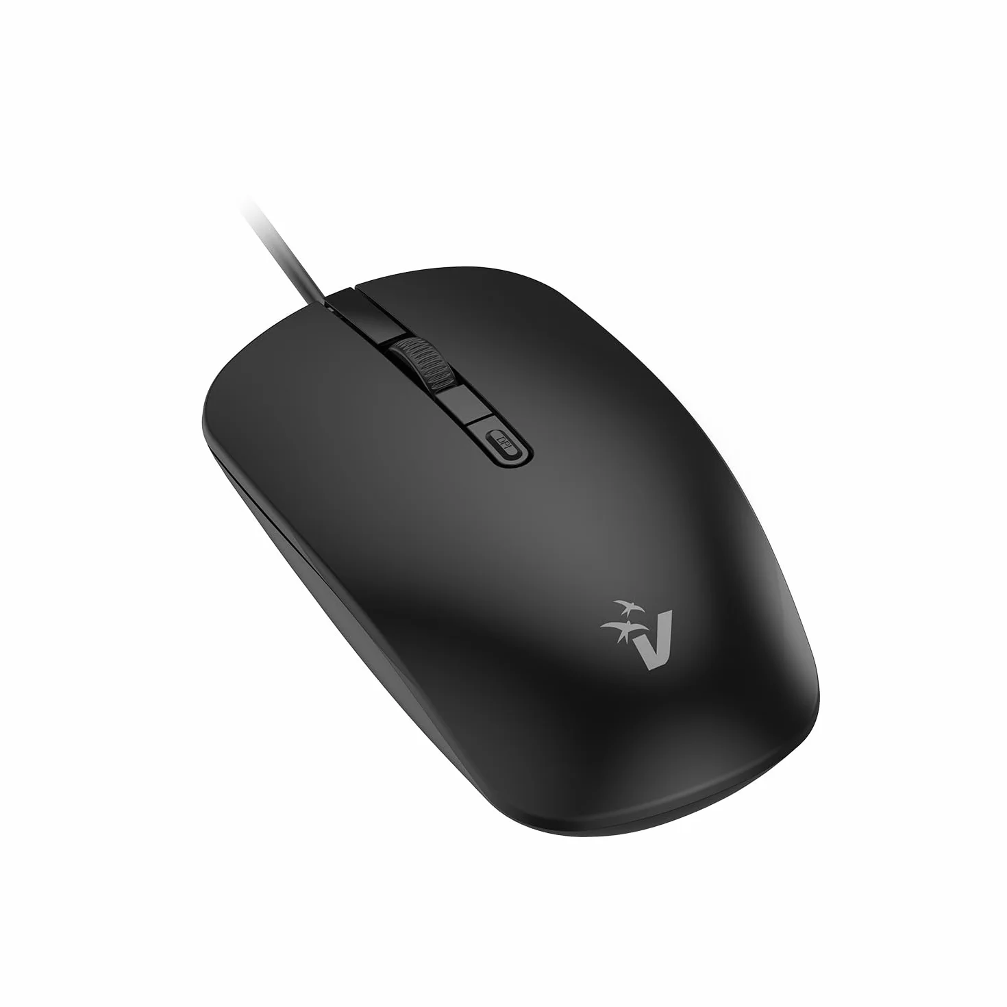 VulTech MOU-10 Mouse con filo USB Silenzioso, Switch DPI regolabile 1000-2000, 4 Pulsanti + Rotella Scroll, Ergonomico, Ultraleggero, Plug and Play per Windows, Mac OS X e Linux