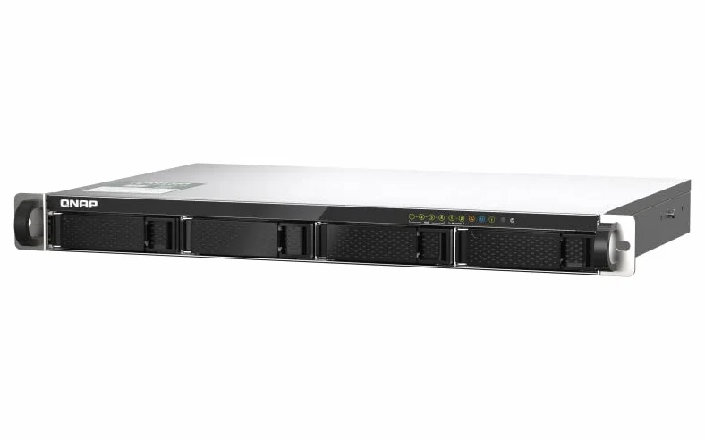 QNAP TS-435XeU-4G NAS con montaggio su rack 4 bay Supporta cache SSD 2,5GbE/10GbE e M.2 NVMe, senza HD